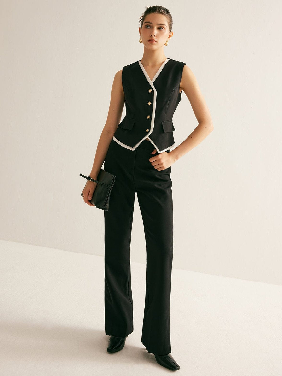 Gilet professionnel bicolore vue de dos harmonie