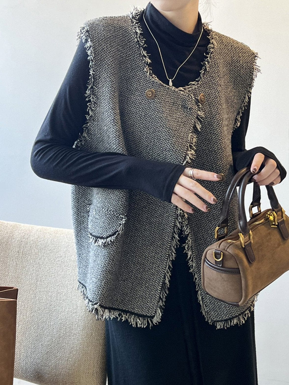 Gilet gris design légèreté