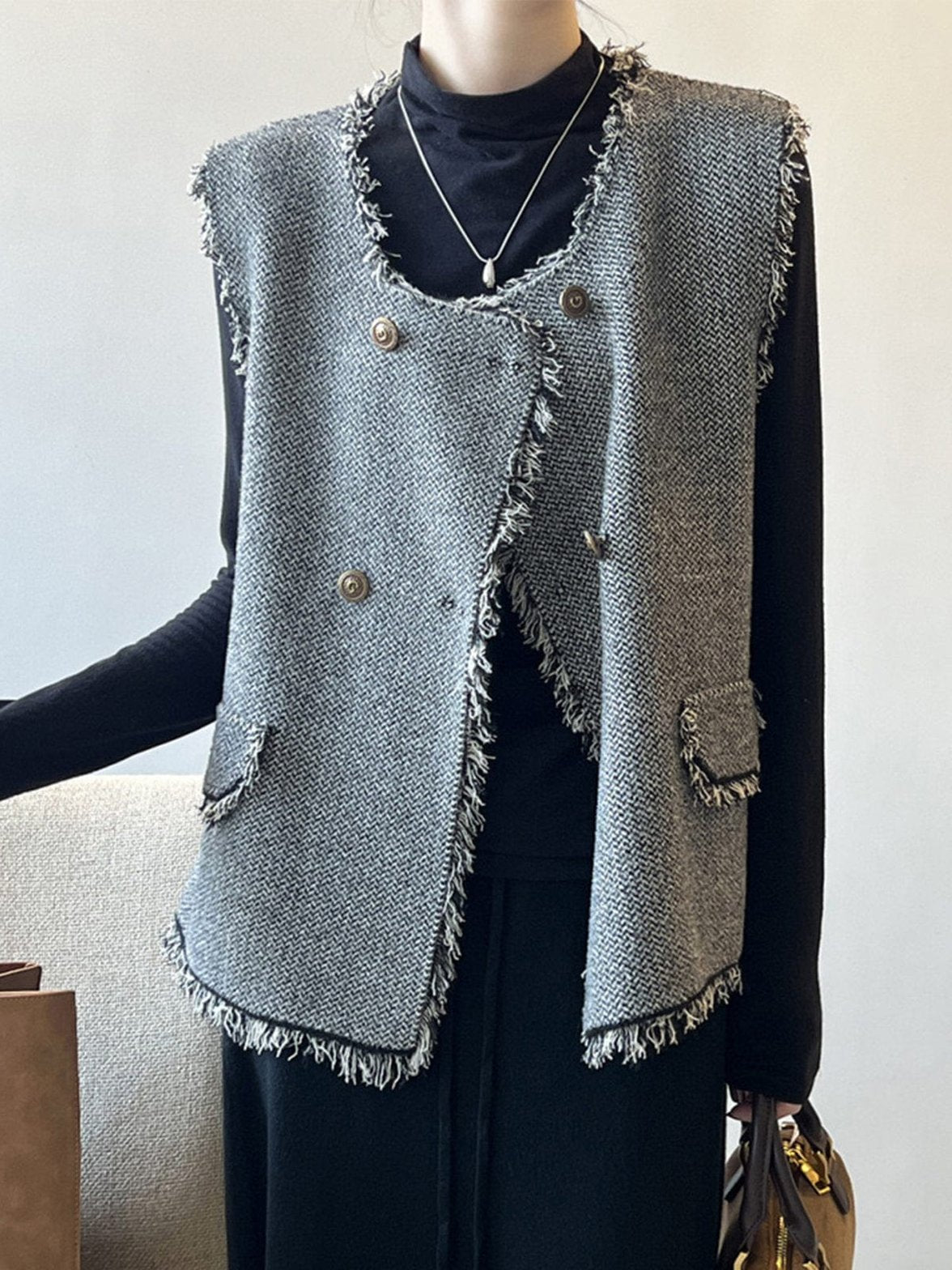 Gilet tricot chic modernité