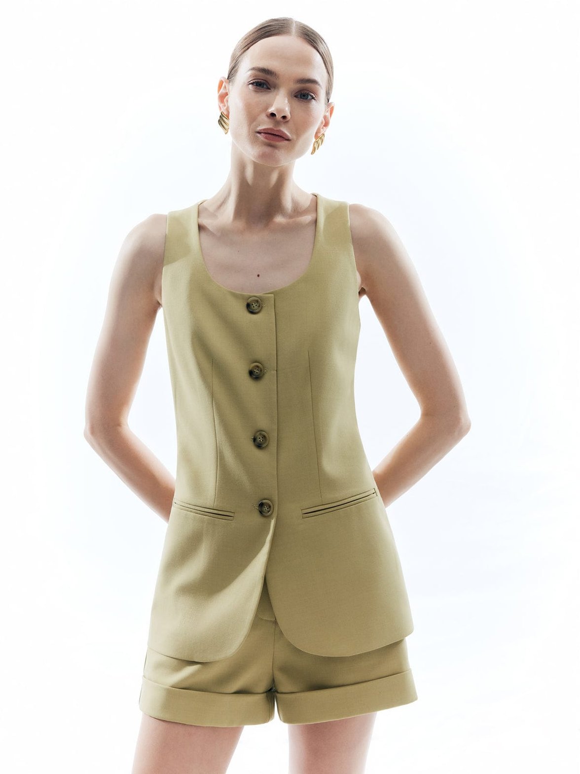 Gilet fendu moderne vent