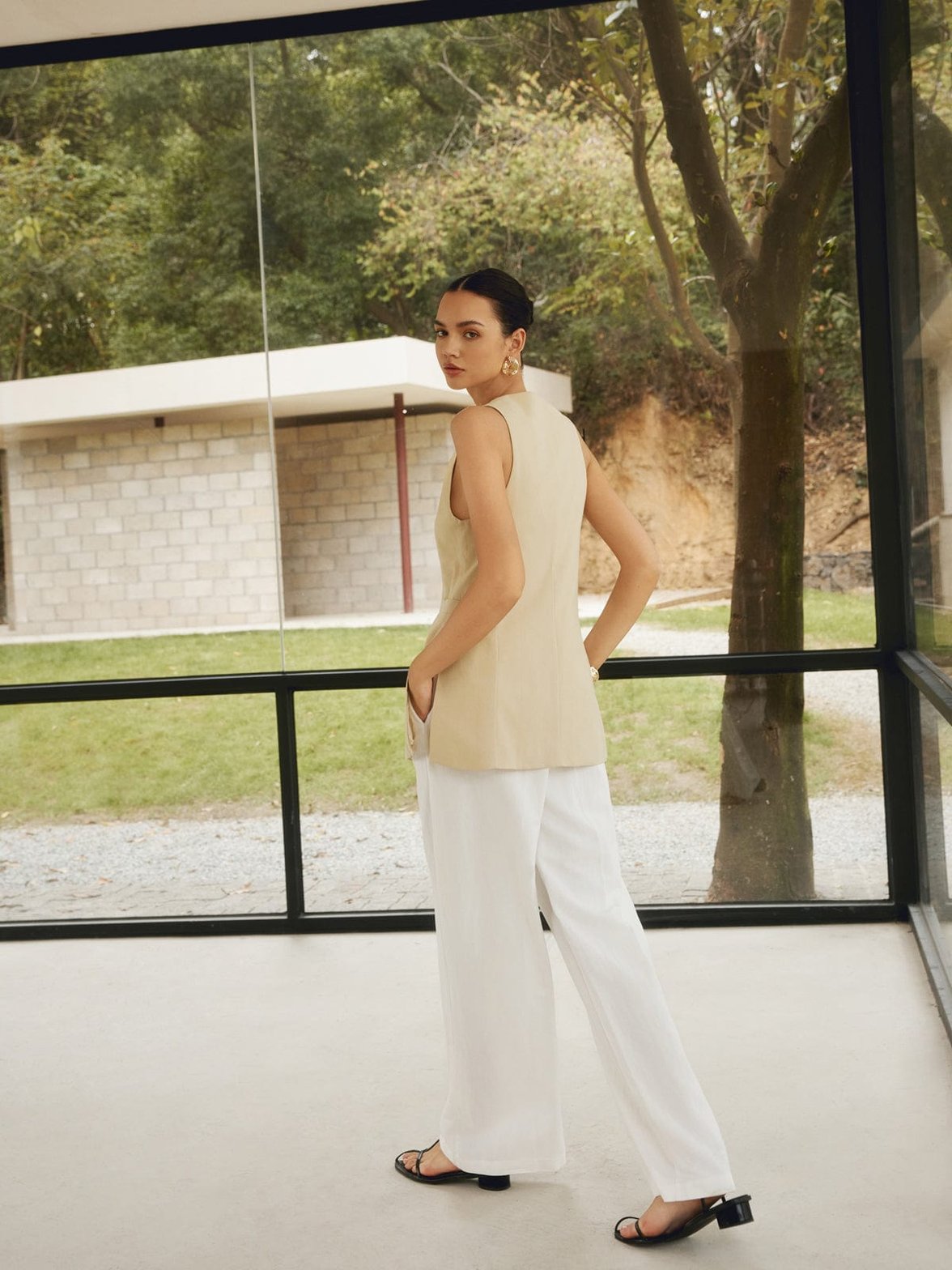 Gilet professionnel vue dos simplicité