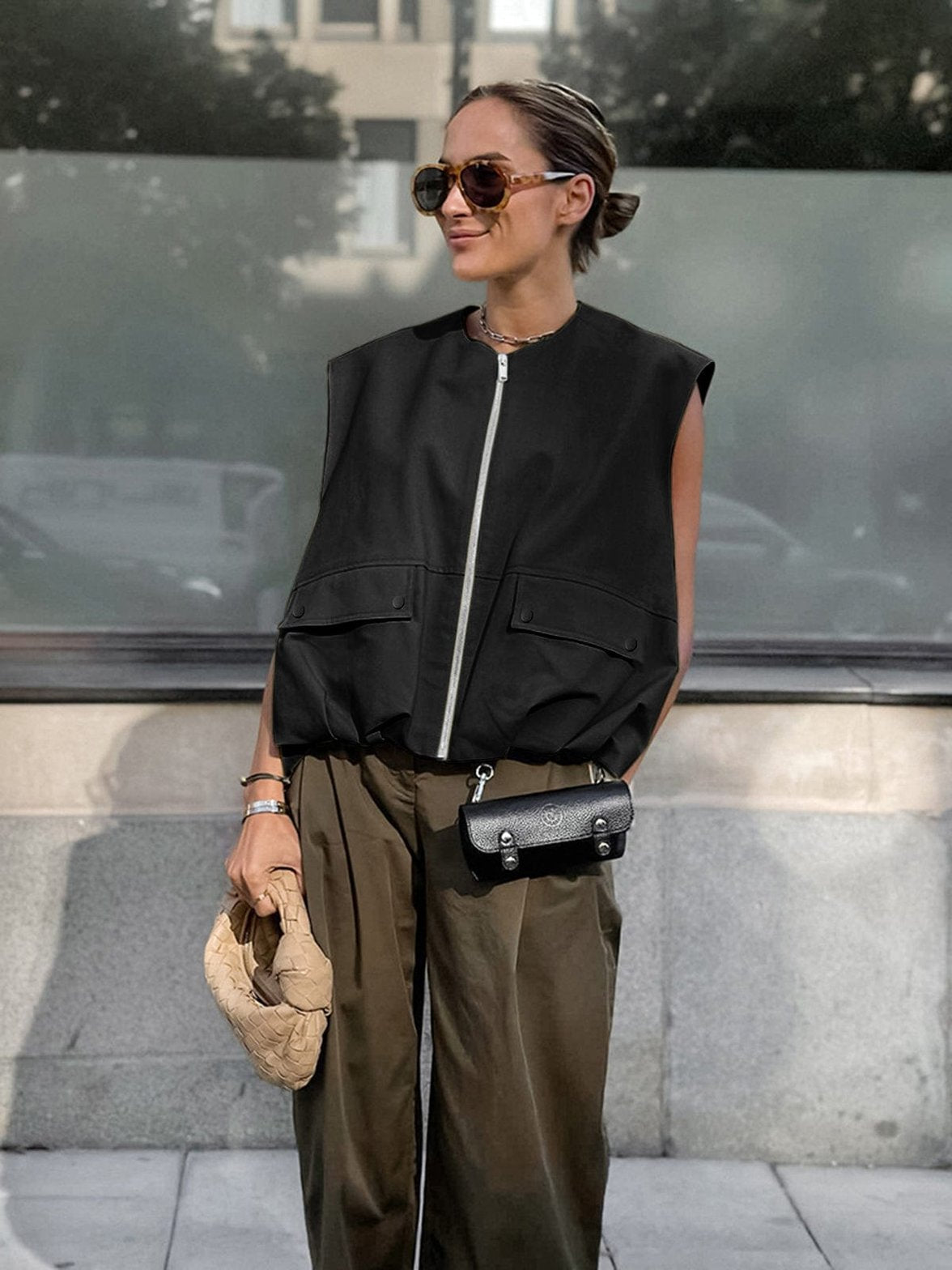 Gilet mode urbain cristal