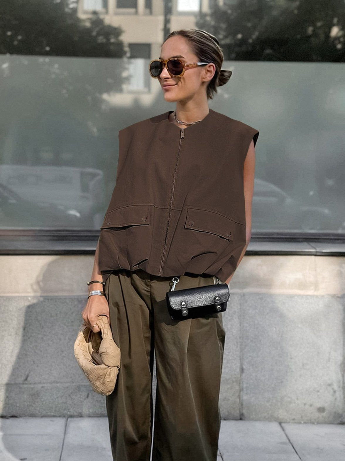 Gilet élégant pastel nuage