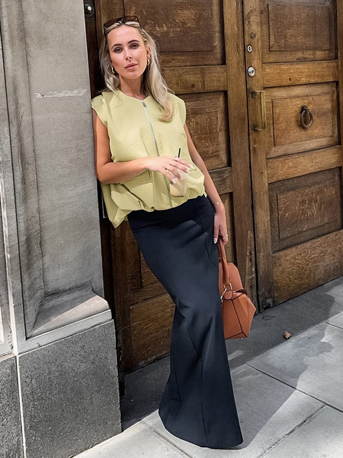 Gilet décontracté pastel océan