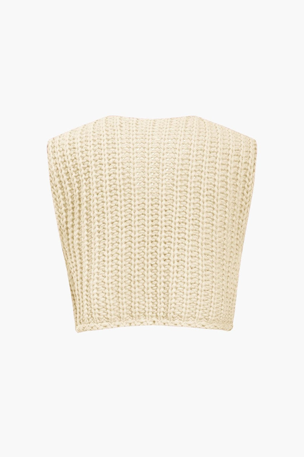 Gilet tricot boutonné allure