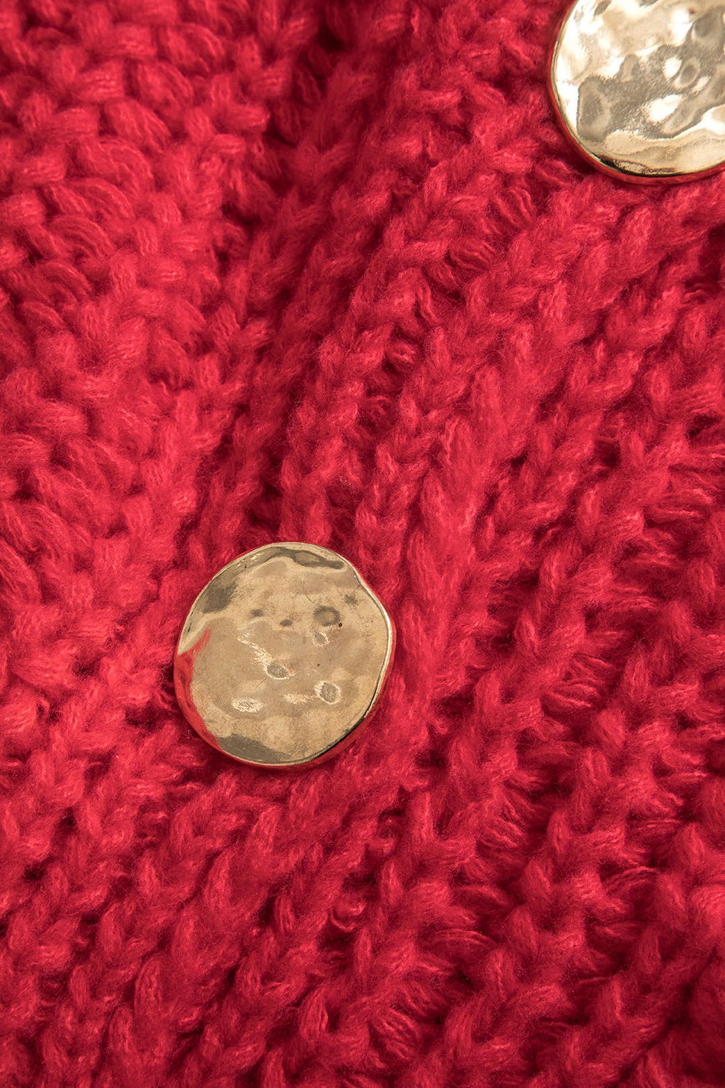 Top en tricot boutonné confort