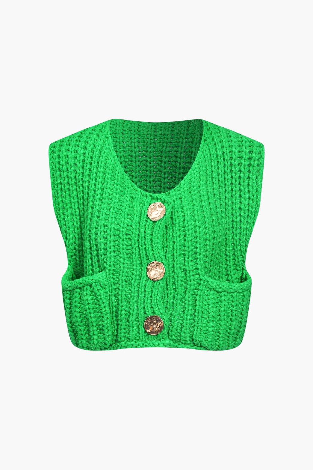 Gilet en maille boutonnée grâce