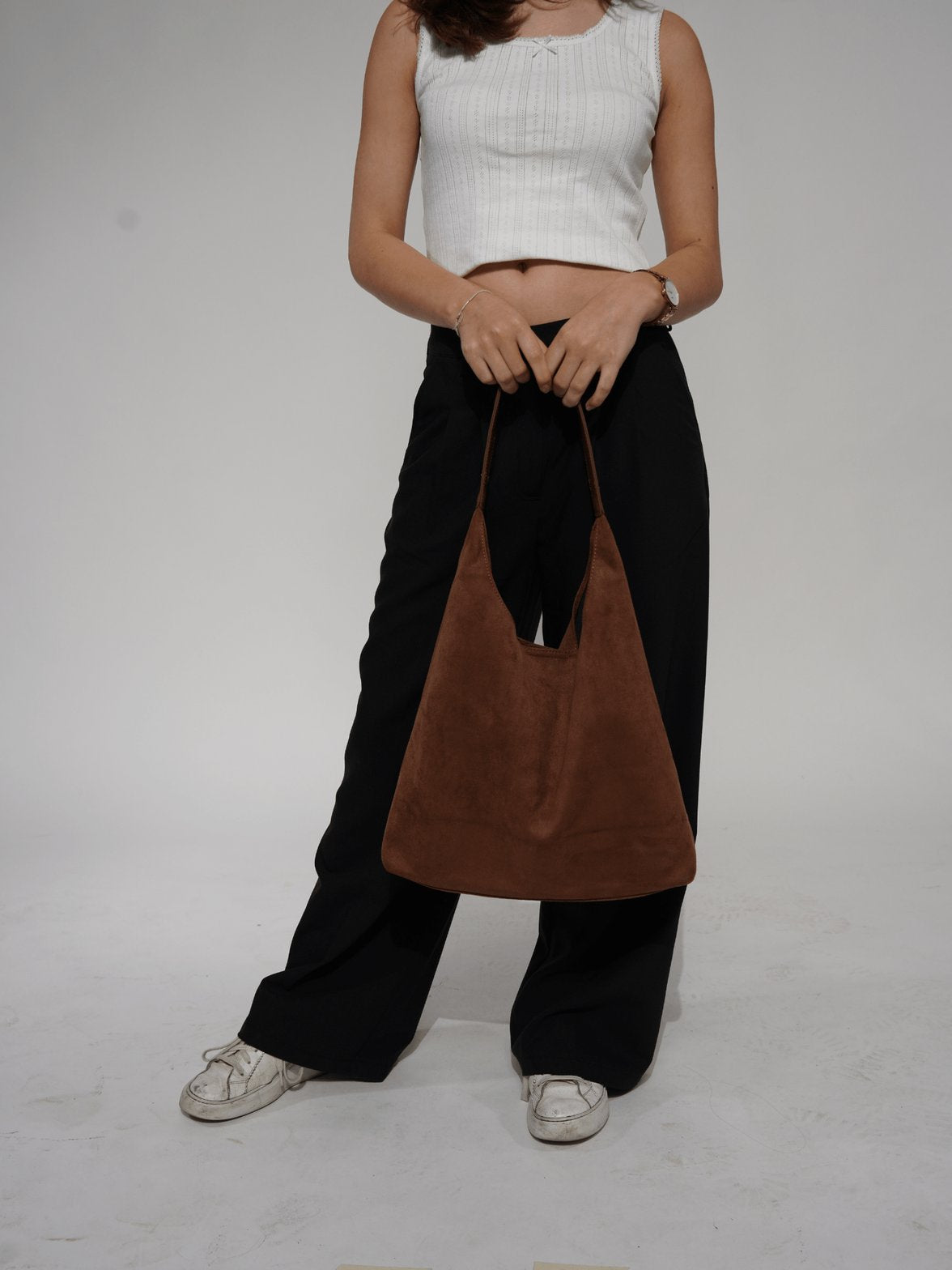 Grand Sac Hobo en Daim Végétal