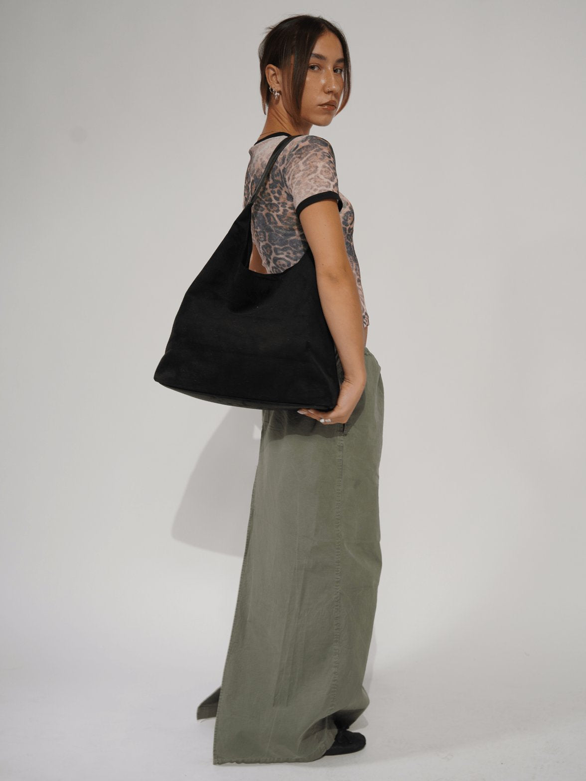 Grand Sac Hobo en Daim Végétal