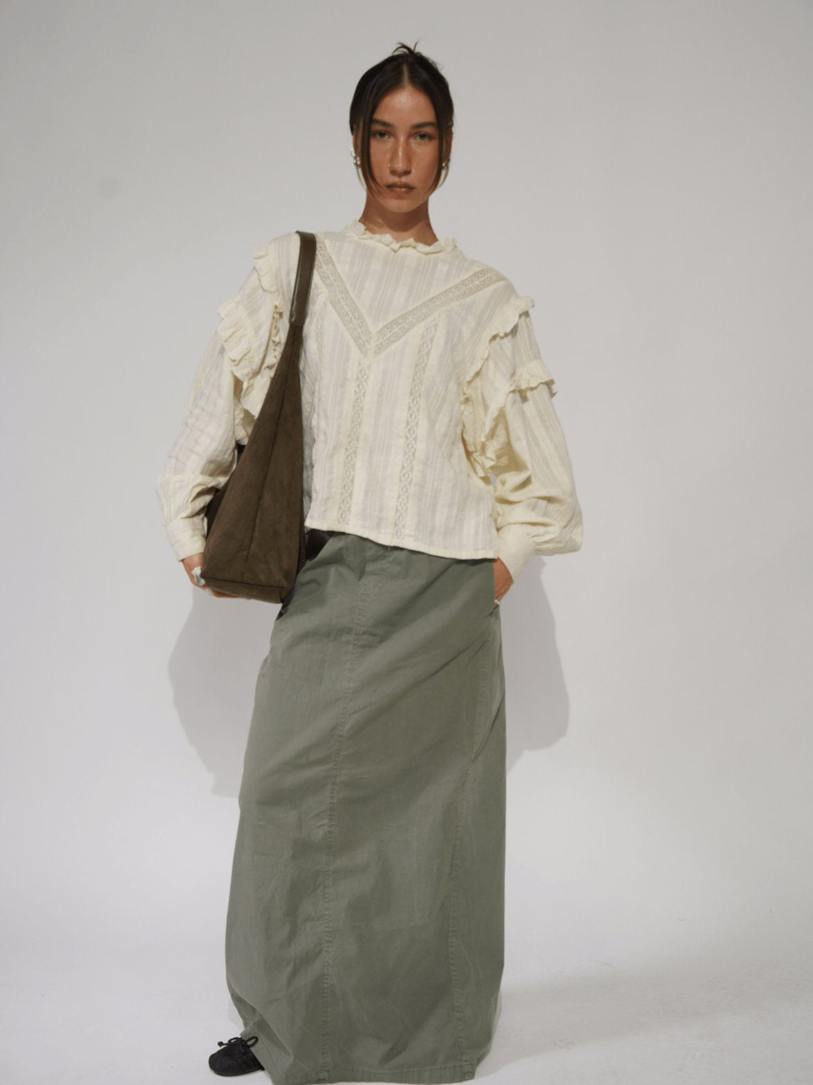 Grand Sac Hobo en Daim Végétal