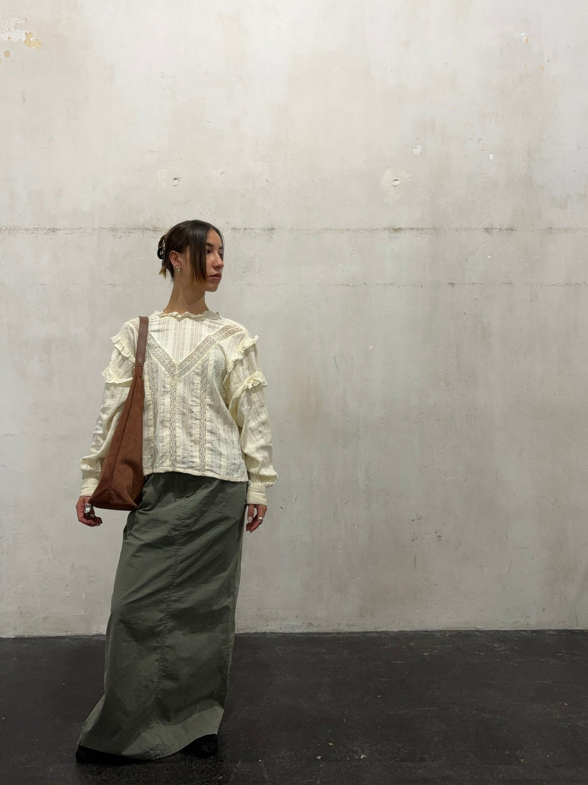 Grand Sac Hobo en Daim Végétal