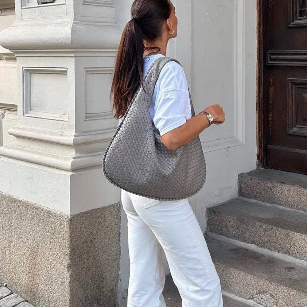 Sac hobo bordeaux détail prestige
