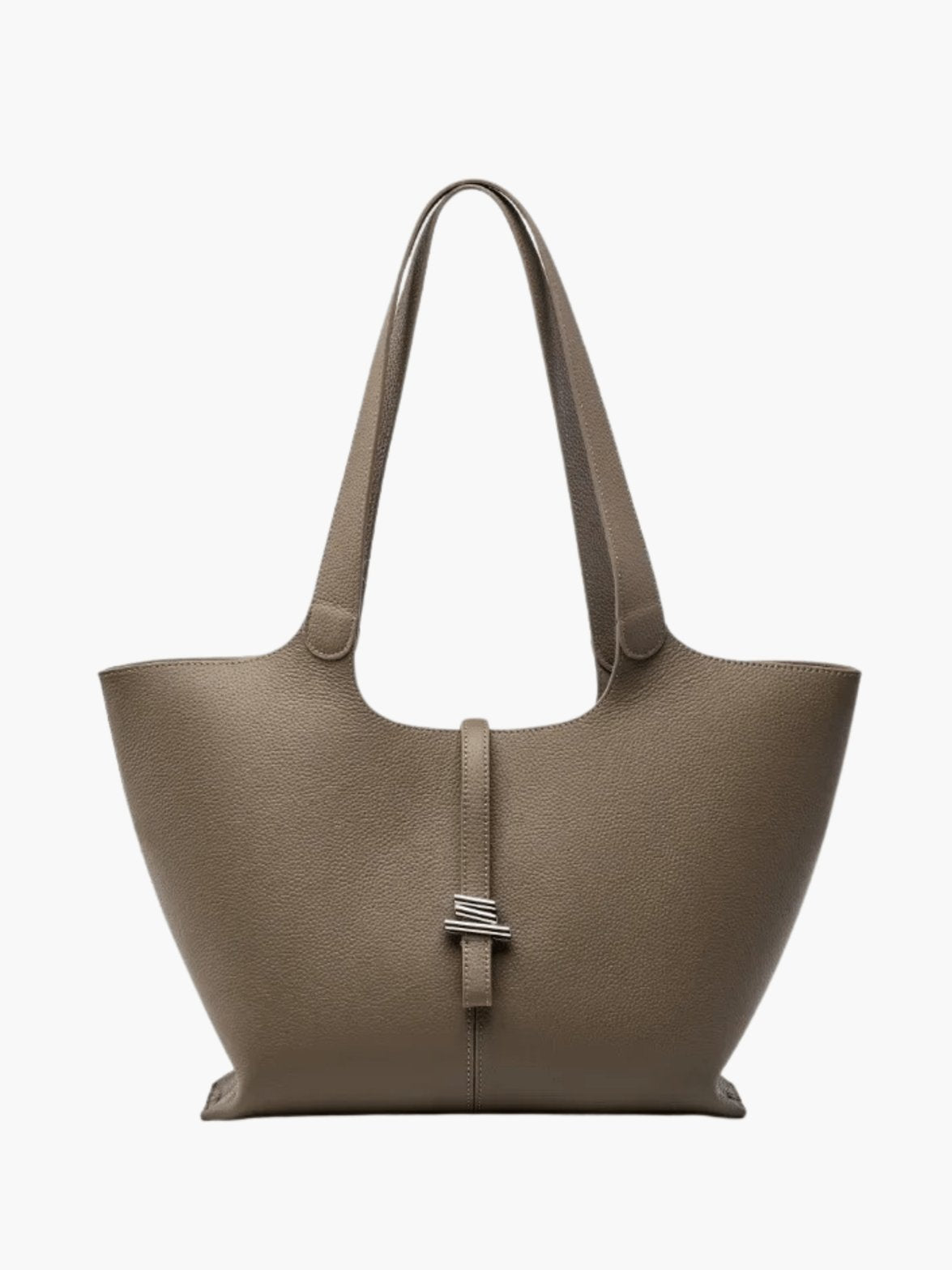 Sac en cuir élégant taupe soleil
