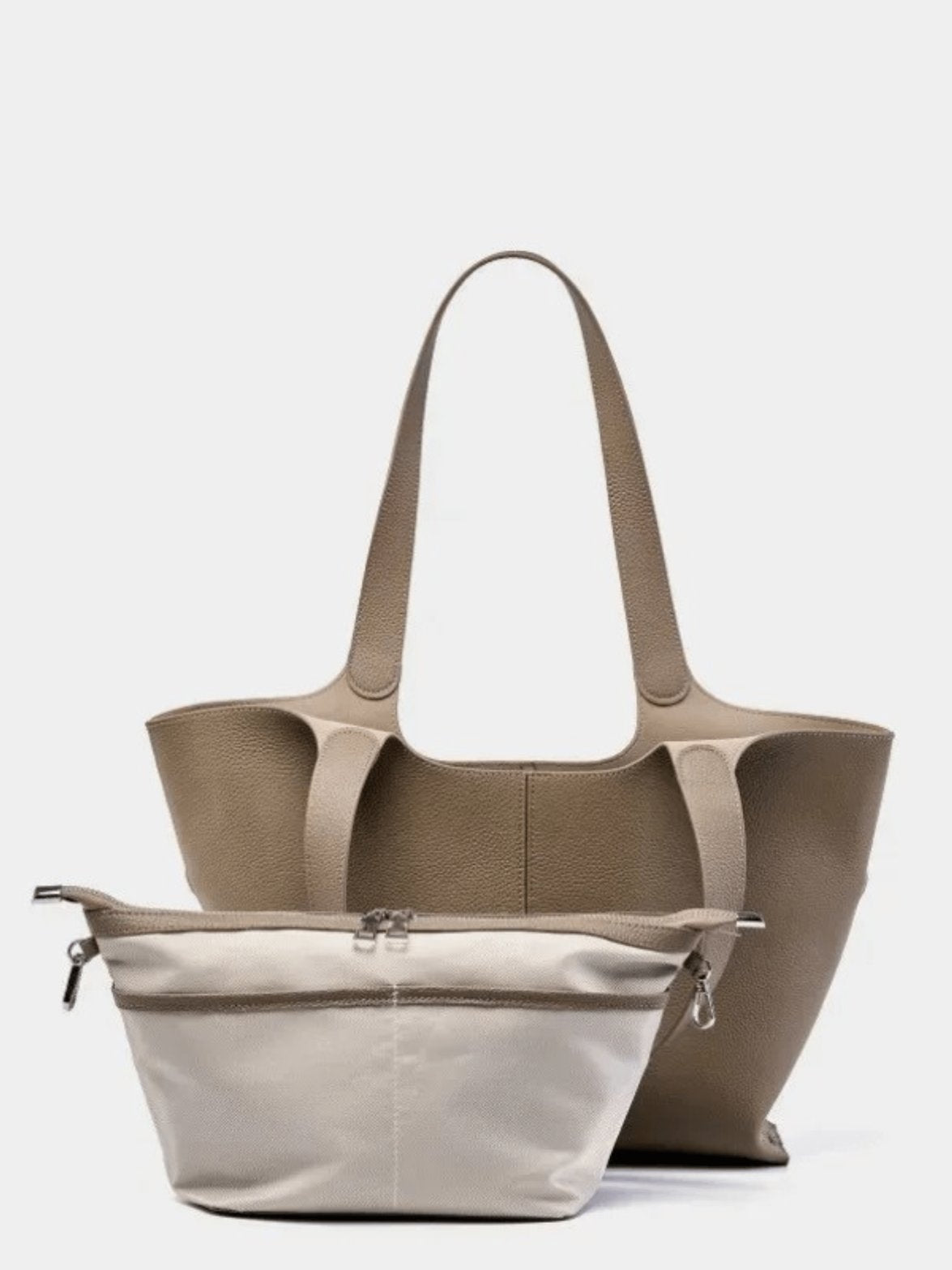 Grand sac shopping en cuir étoile