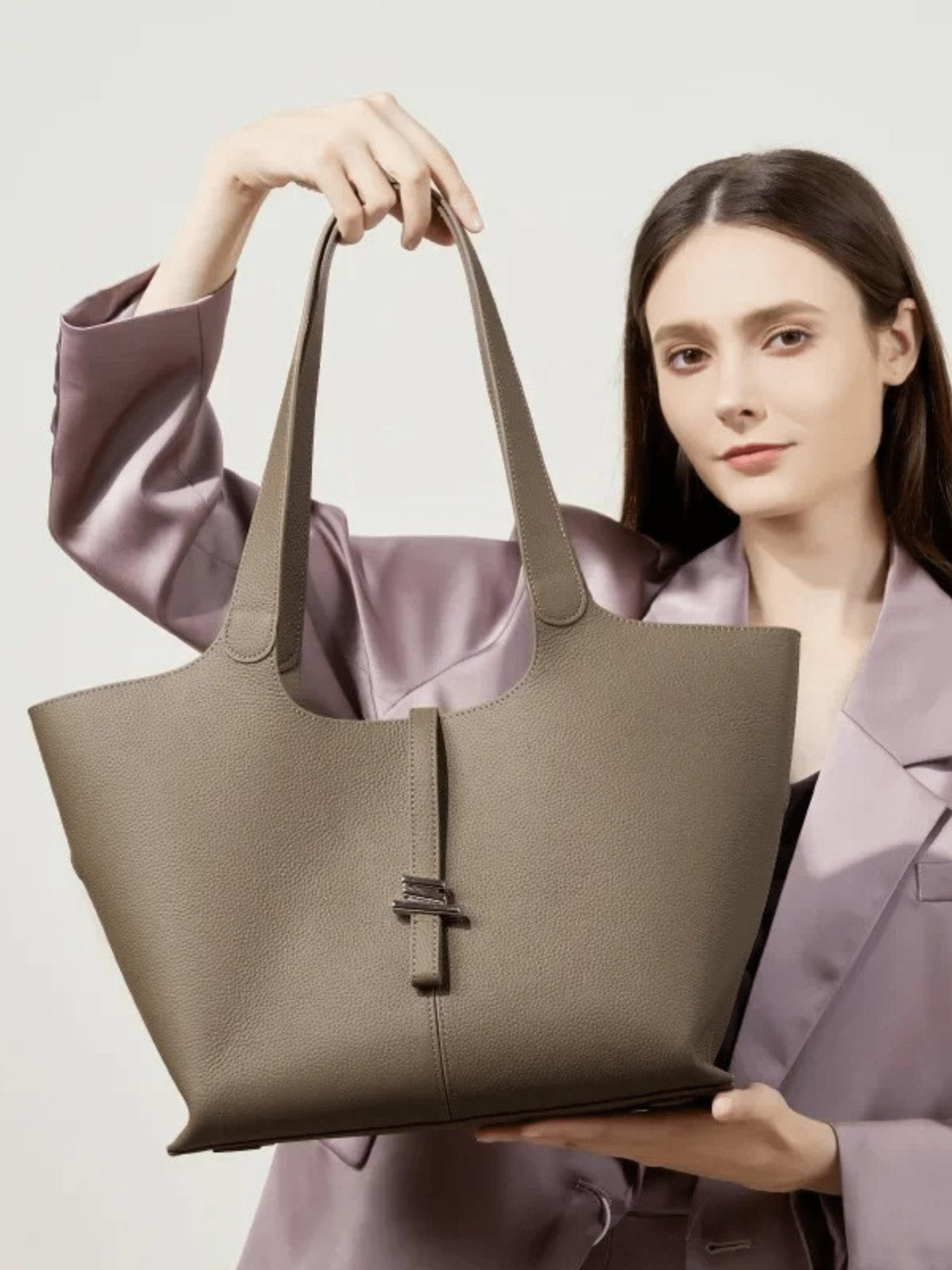 Vue intérieure sac en cuir vent