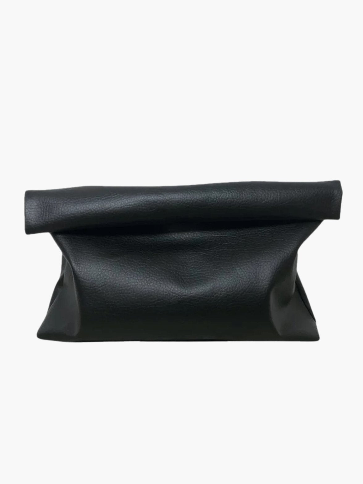 Pochette noire élégante vue avant soleil