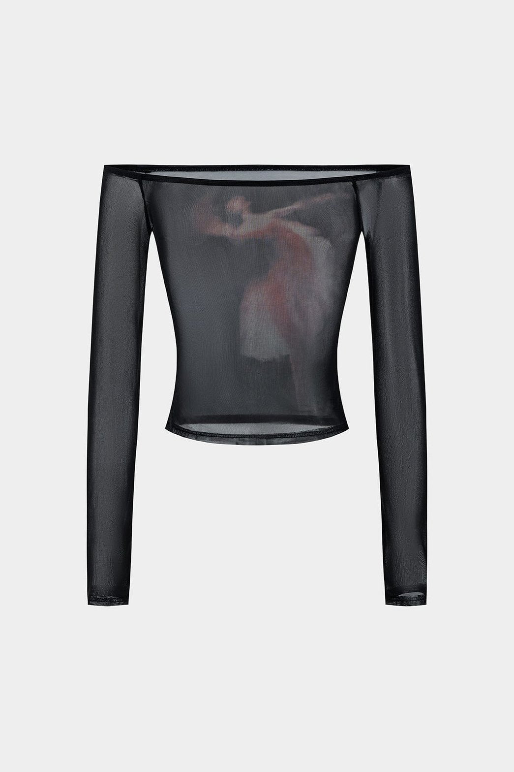 Haut épaules dénudées noir vue de dos harmonie