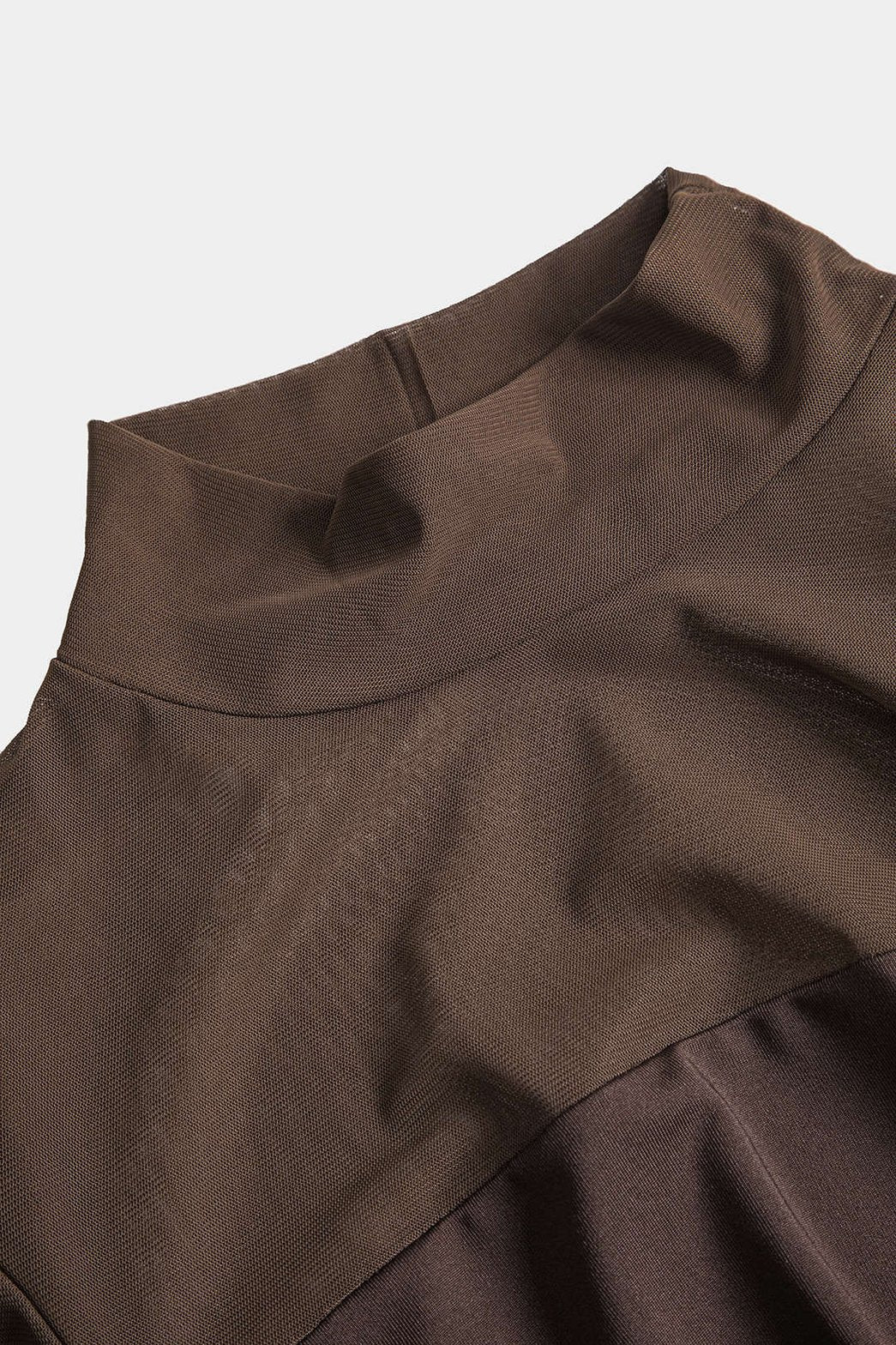 Top transparent col rond raffiné