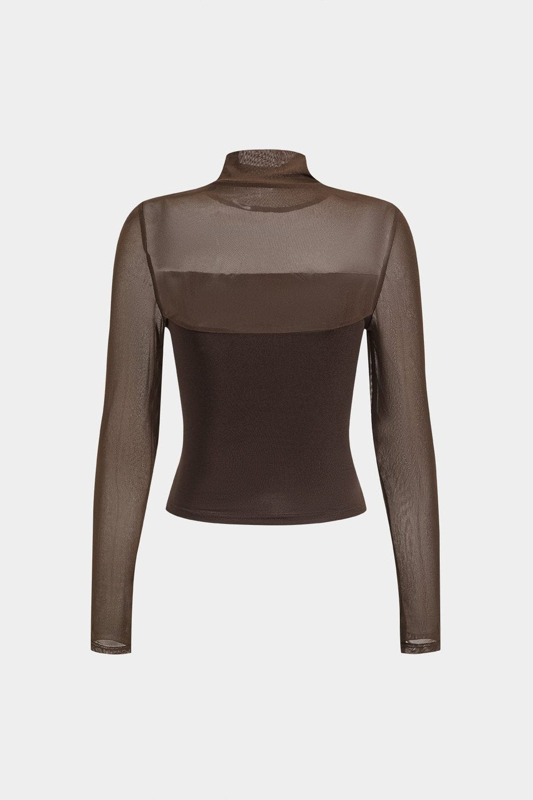 Top transparent manches longues doux