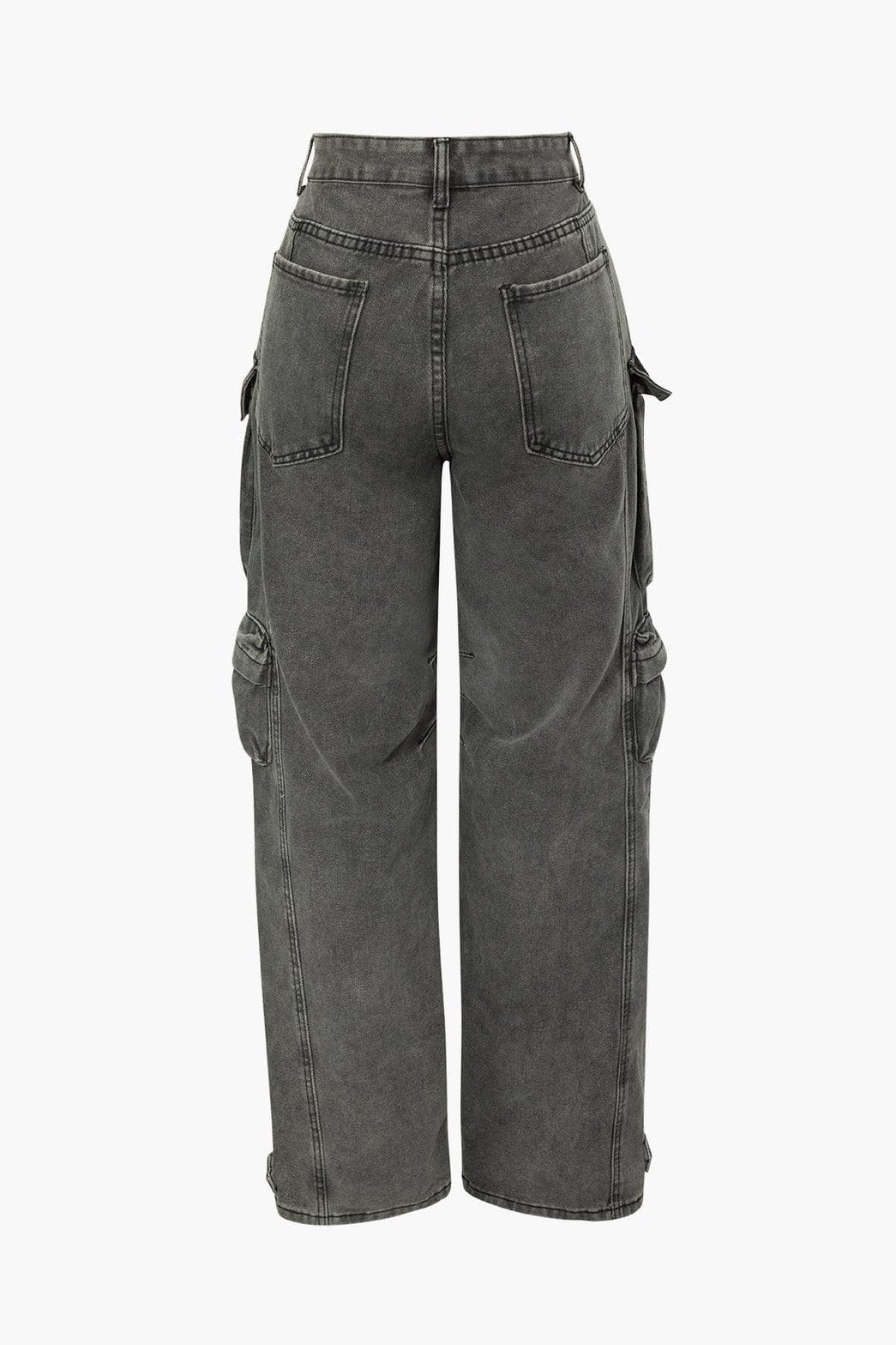 Jean cargo gris vue de dos étoile