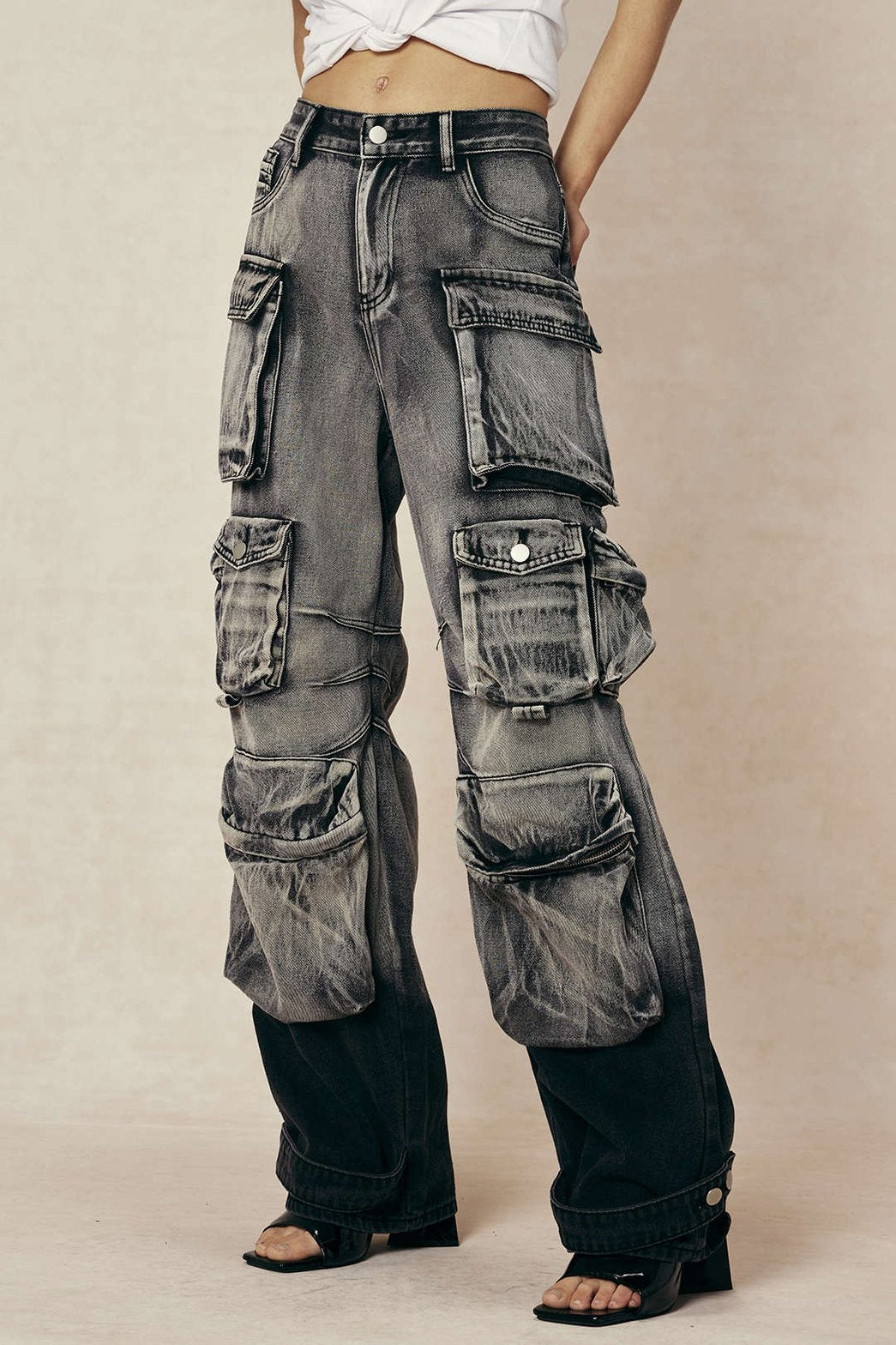 Jean Cargo Oversize Multi-Poches Style Streetwear