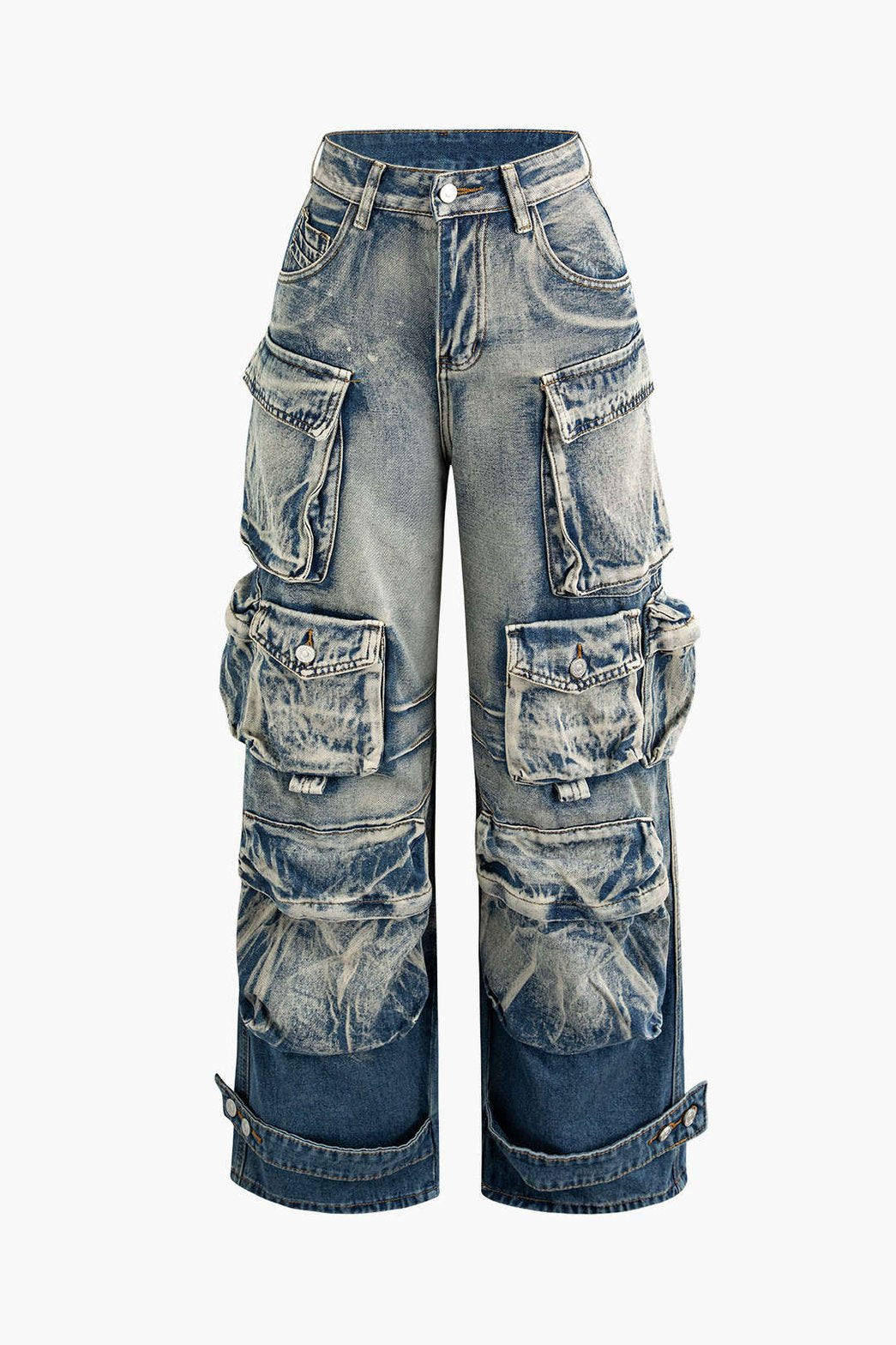 Jean Cargo Oversize Multi-Poches Style Streetwear