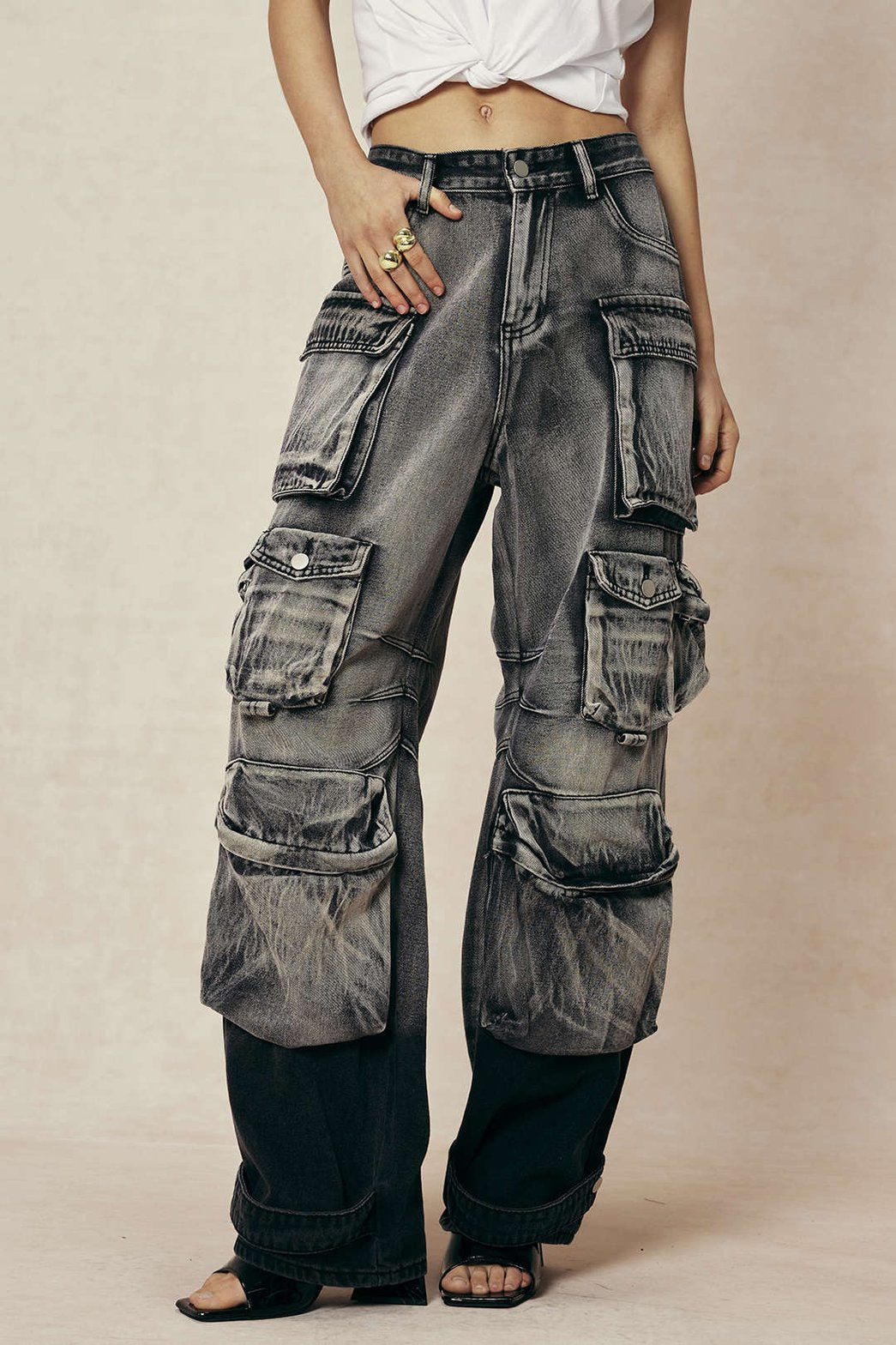 Jean Cargo Oversize Multi-Poches Style Streetwear