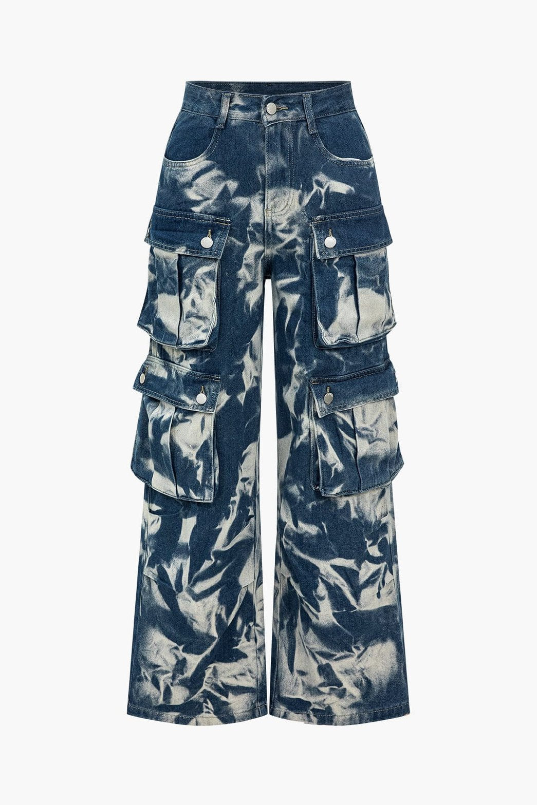 Jean cargo tie-dye vue de dos étoile