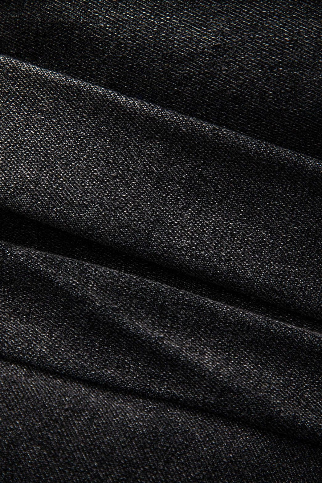 Jupe denim patchwork asymétrique look complet rayon