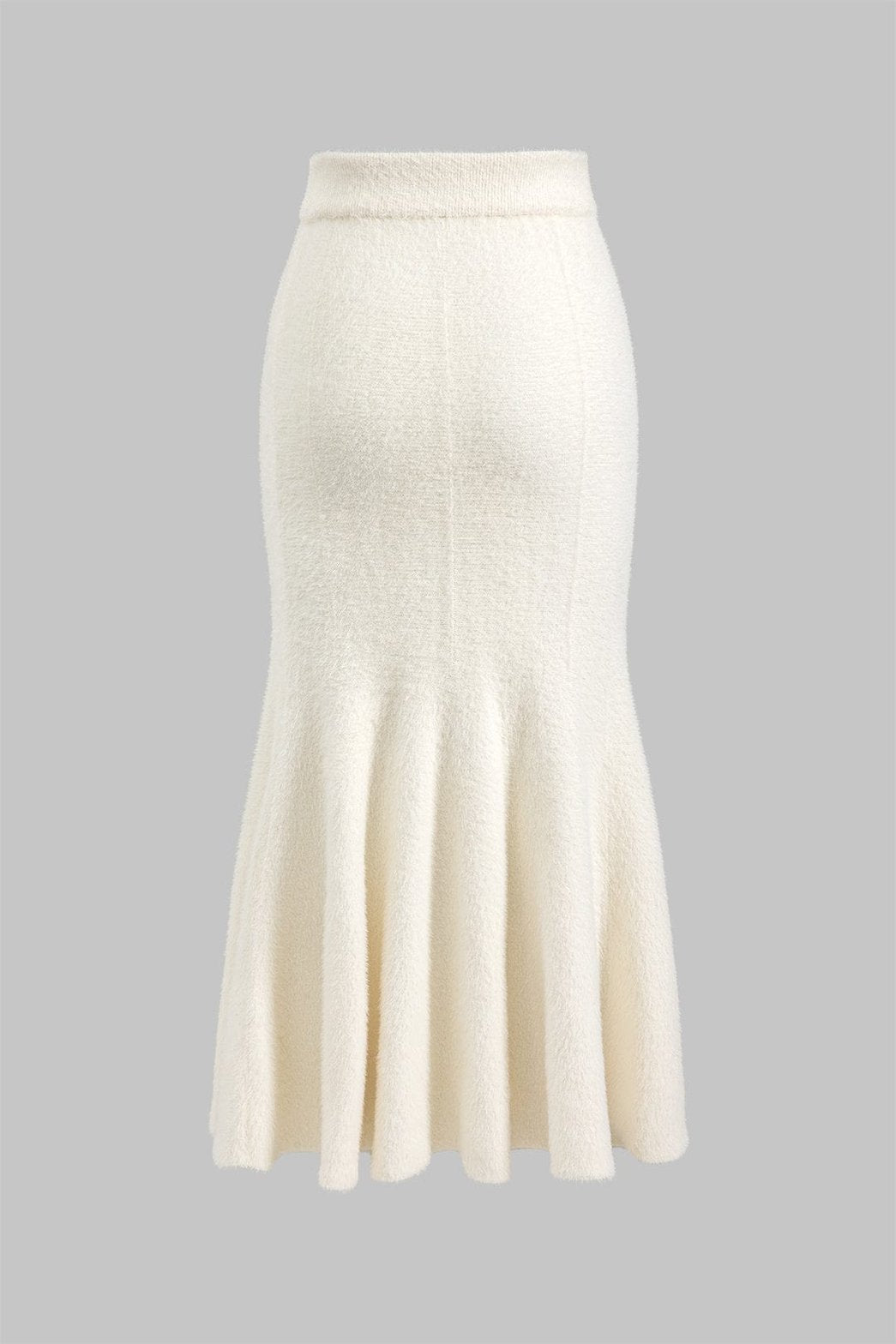 Jupe longue tricotée vue de profil harmonie