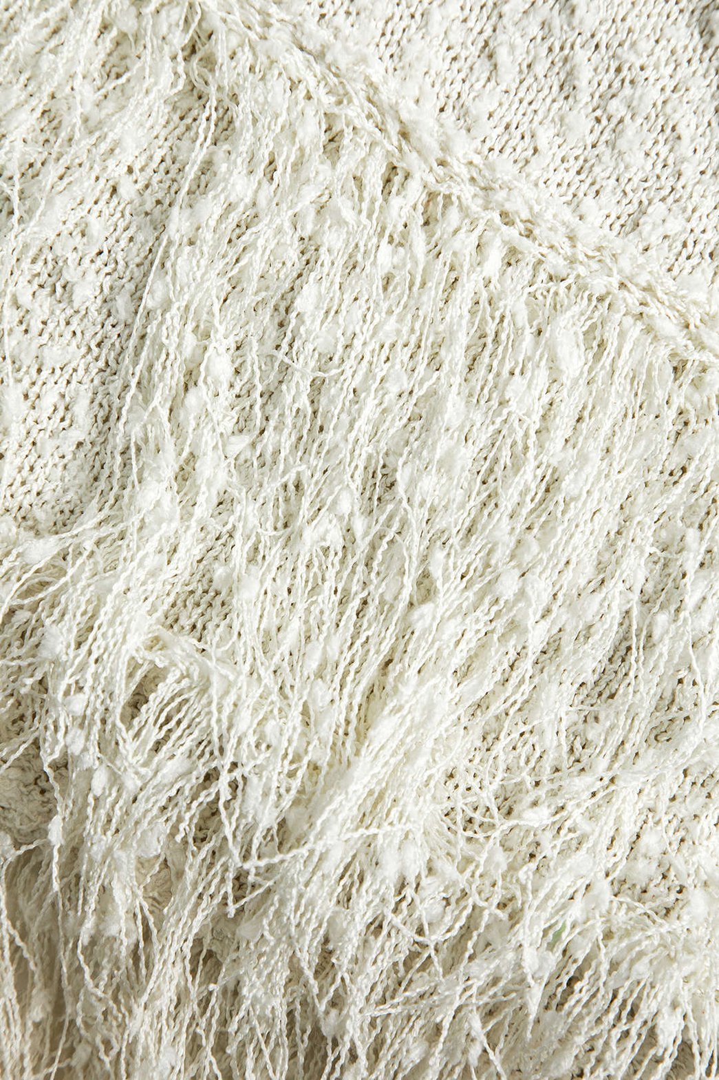 Vue de côté jupe tricotée longue jasmin