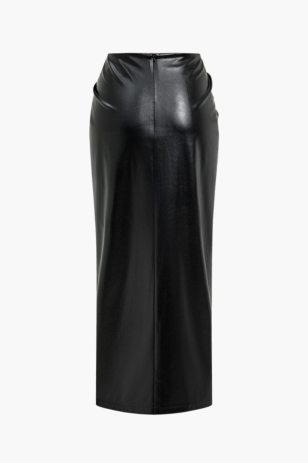 Jupe en similicuir noir tendance ravissant