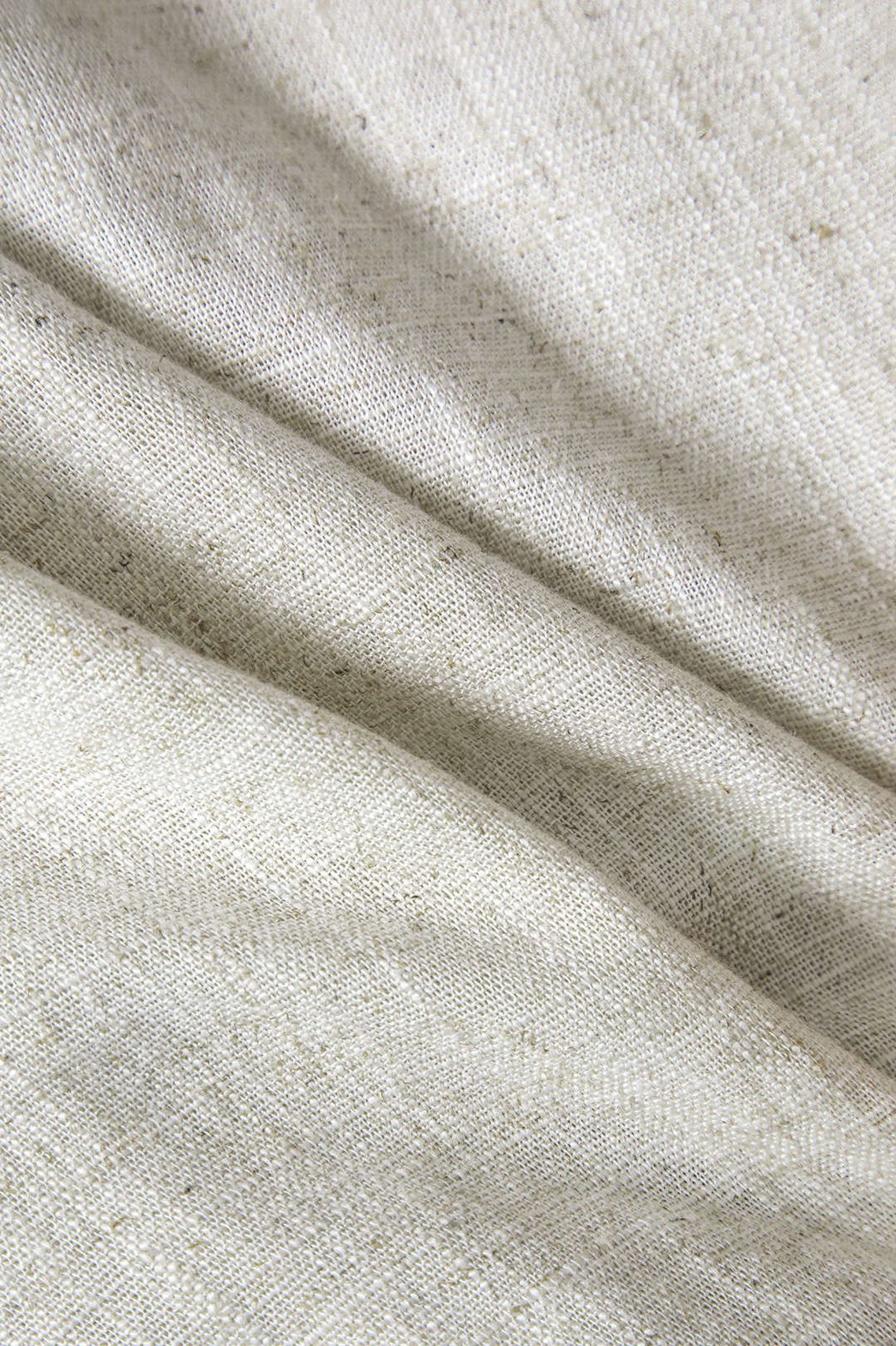 Jupe plissée bimatière cuir et lin noir élégant nuage