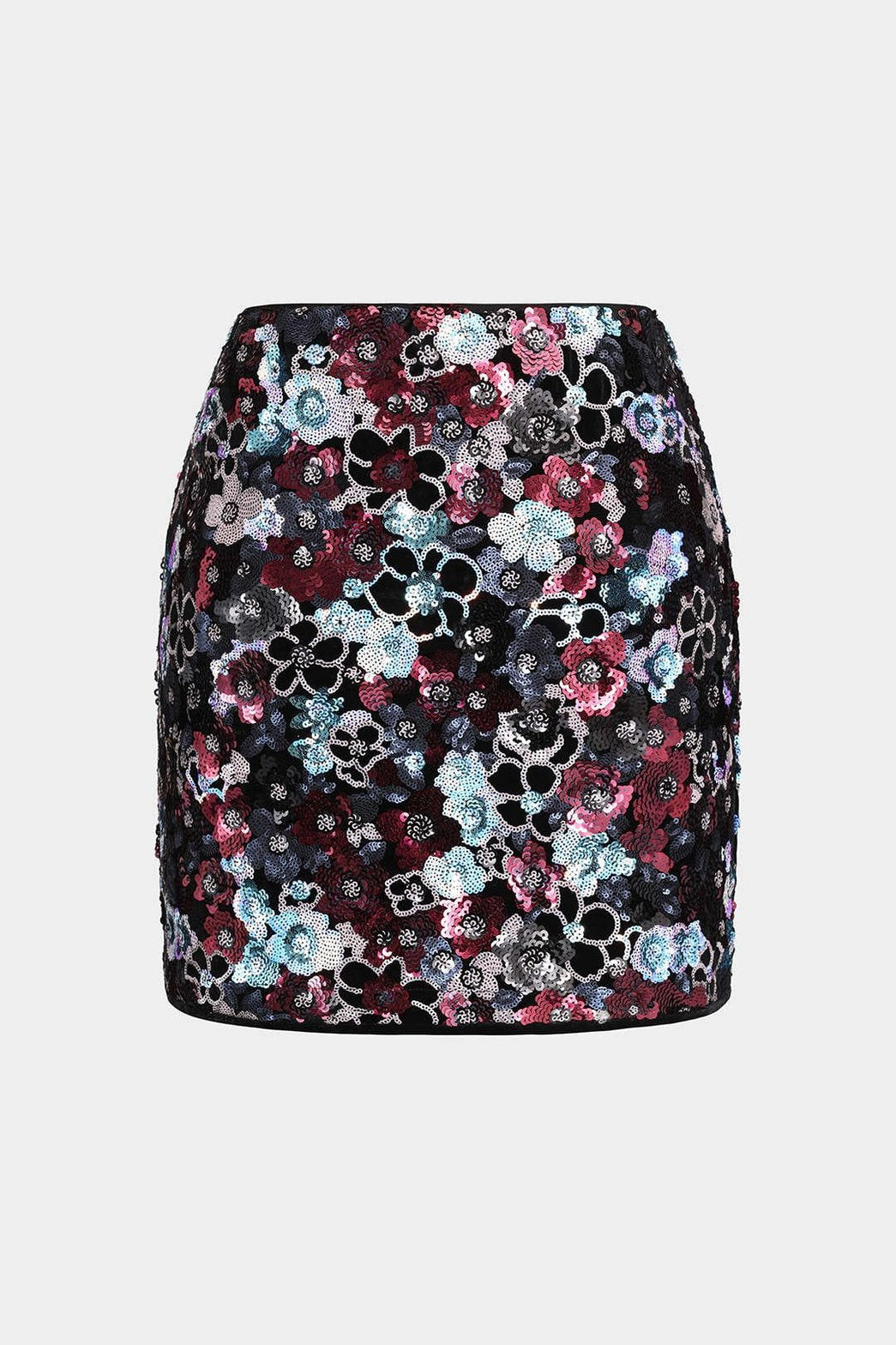 Jupe-short velours pailleté vue arrière soleil