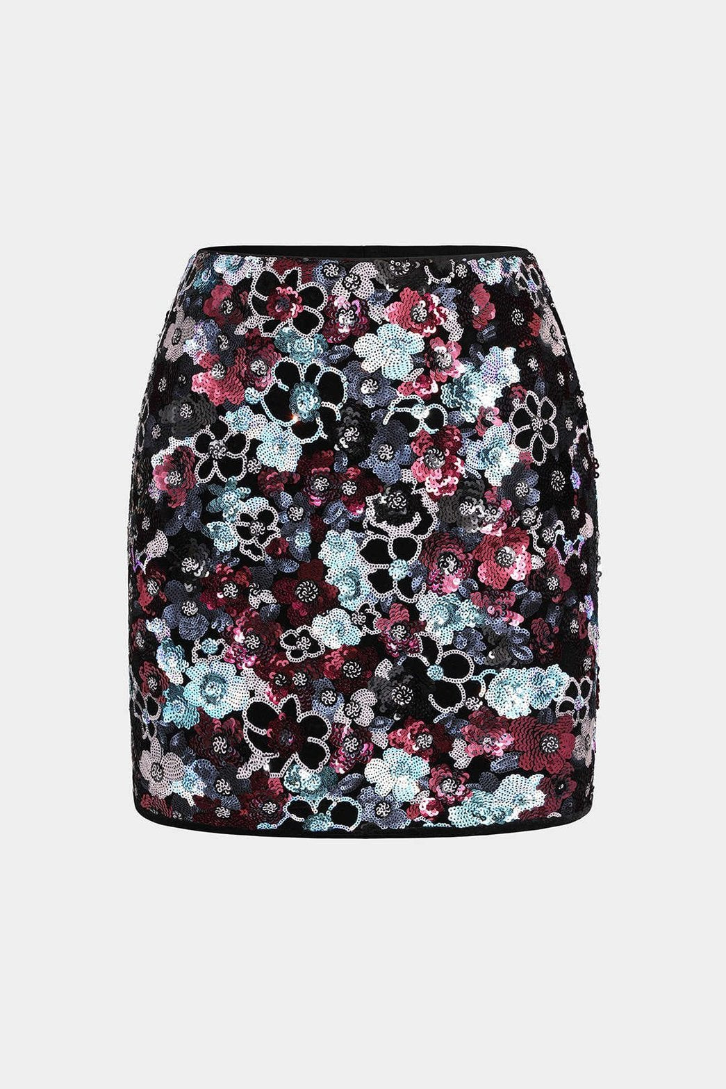 Jupe-short velours pailleté vue avant étoile