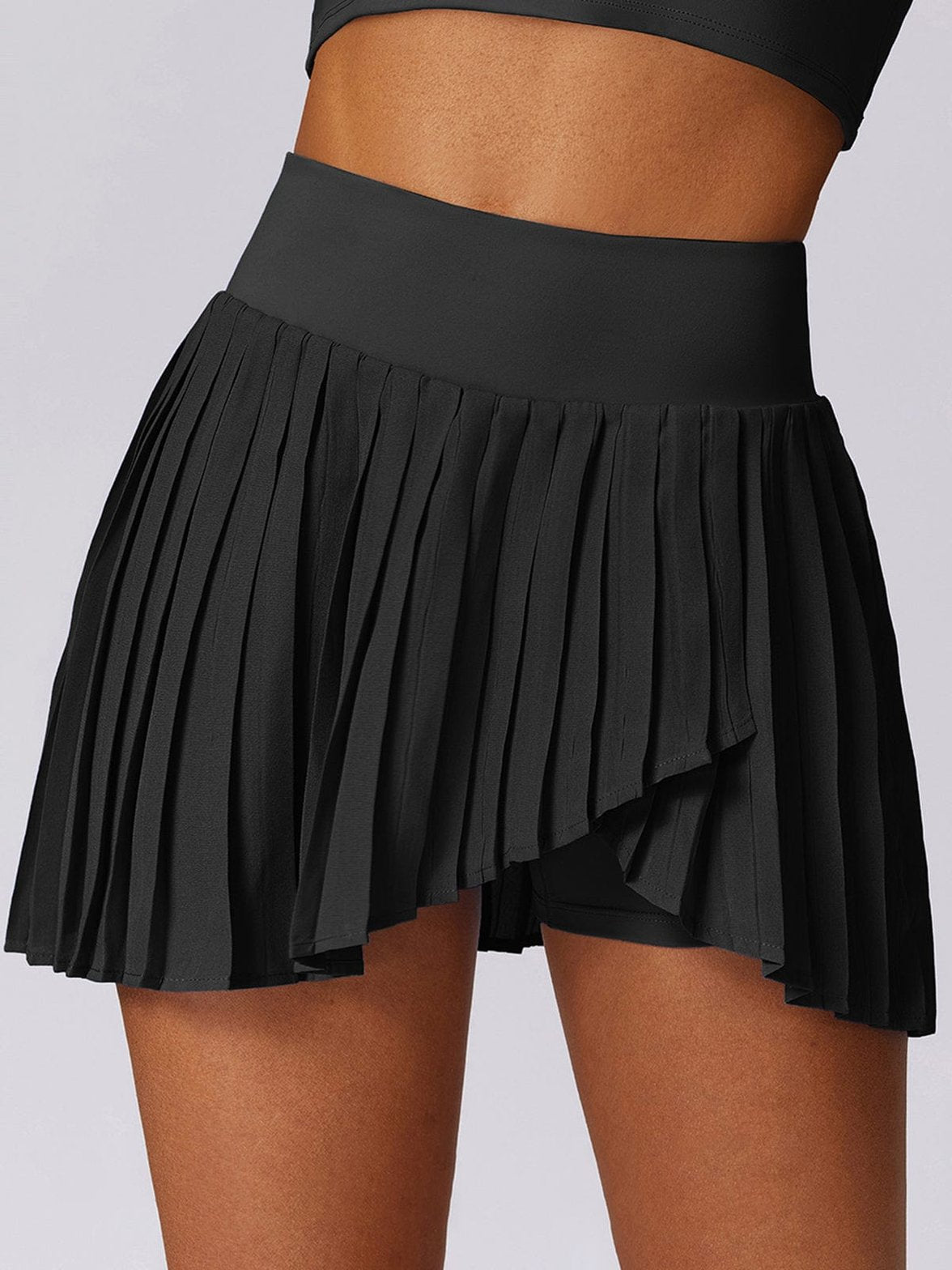 Vue complète jupe-short sportive radieux