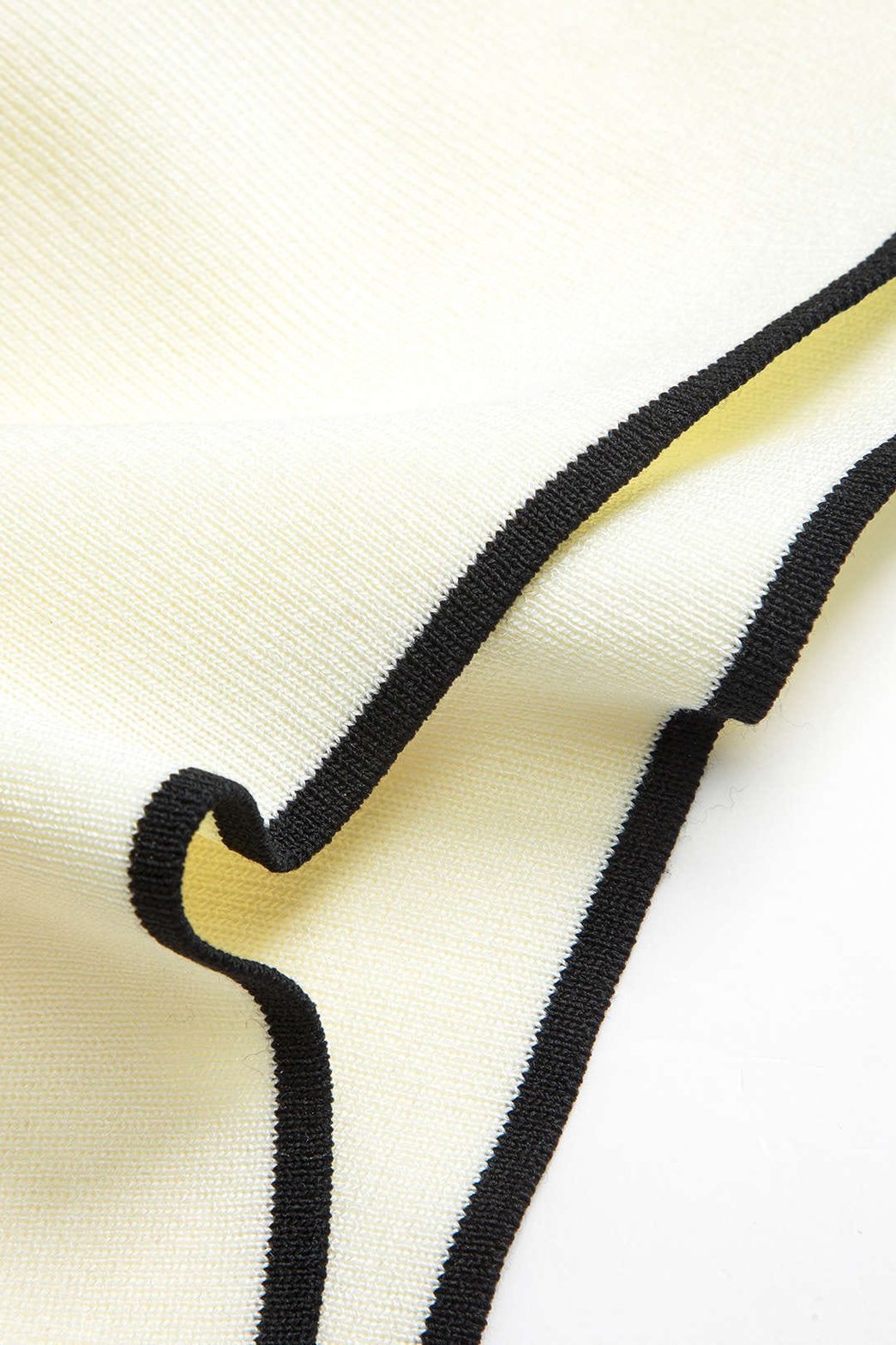 Jupe tricotée bicolore détail poches océan