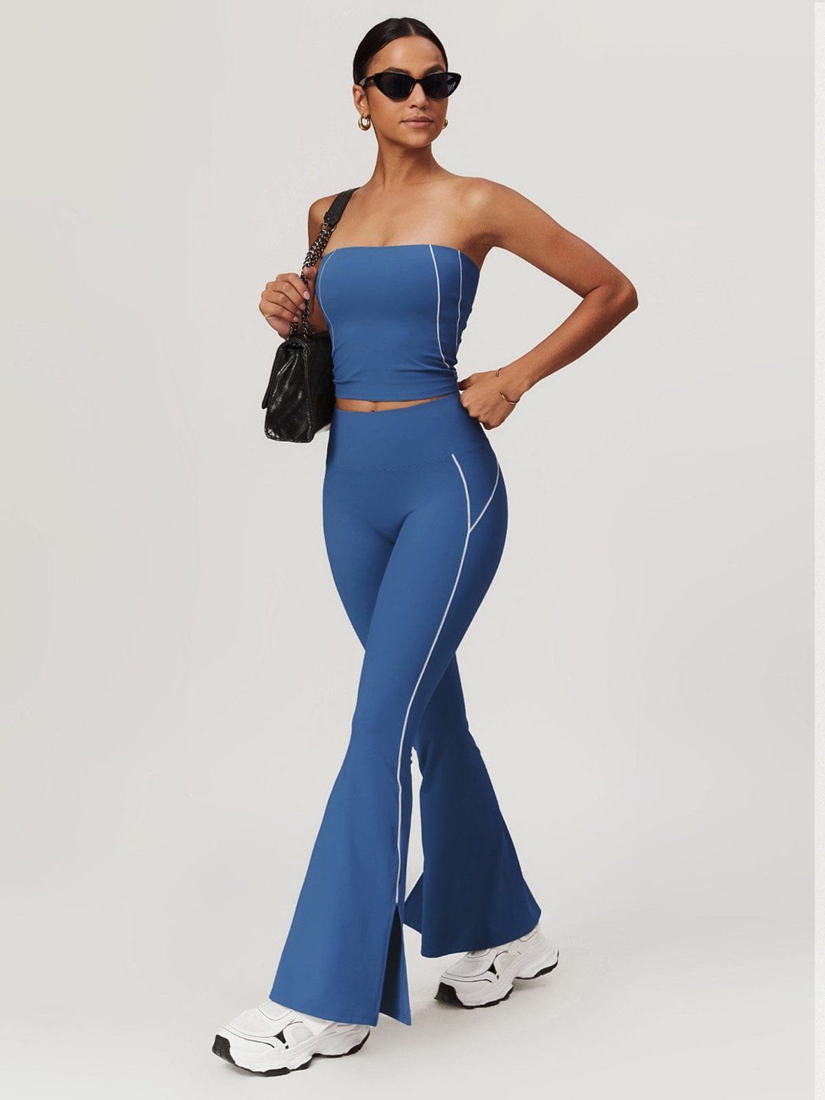 Legging sport bleu harmonie