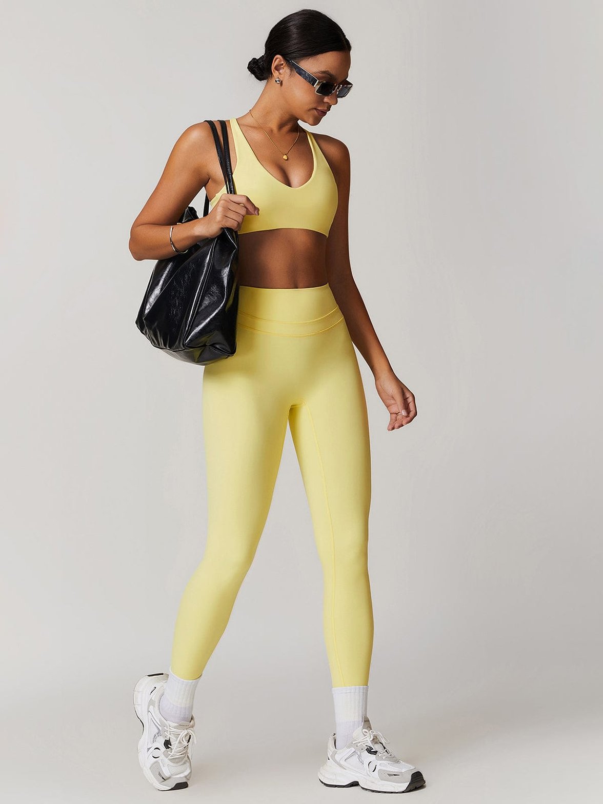 Legging sport beige maintien vitalité
