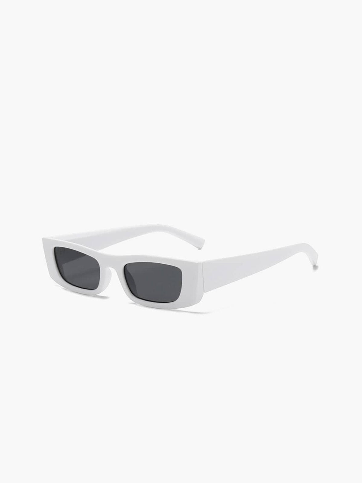 Lunettes de soleil blanches vue de face zesty