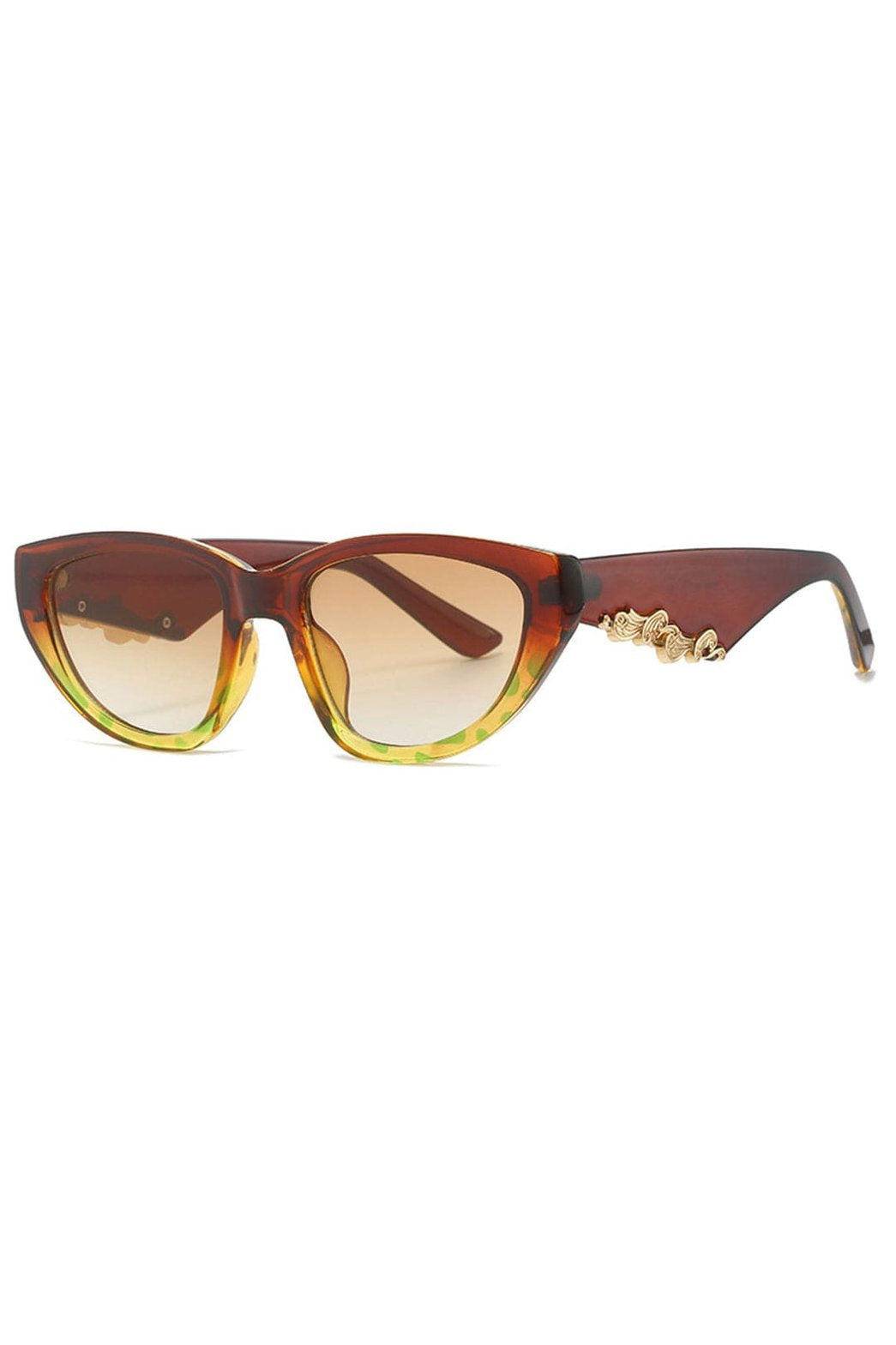 Lunettes de soleil motif léopard ensemble retro