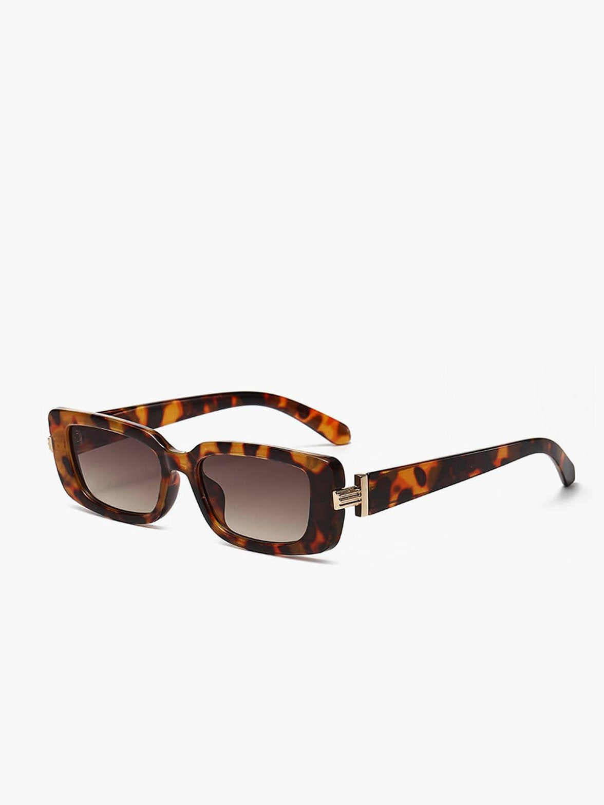 Lunettes de soleil motif léopard vue avant soleil