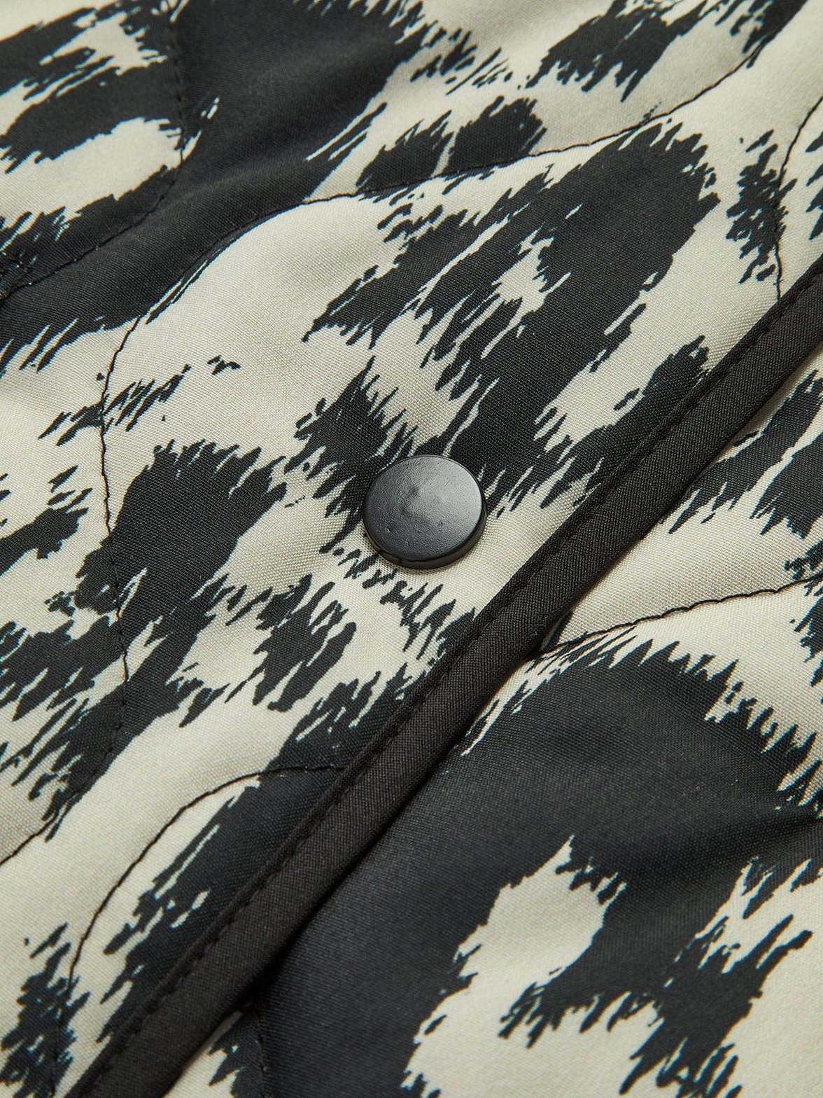 Manteau imprimé col rond confort