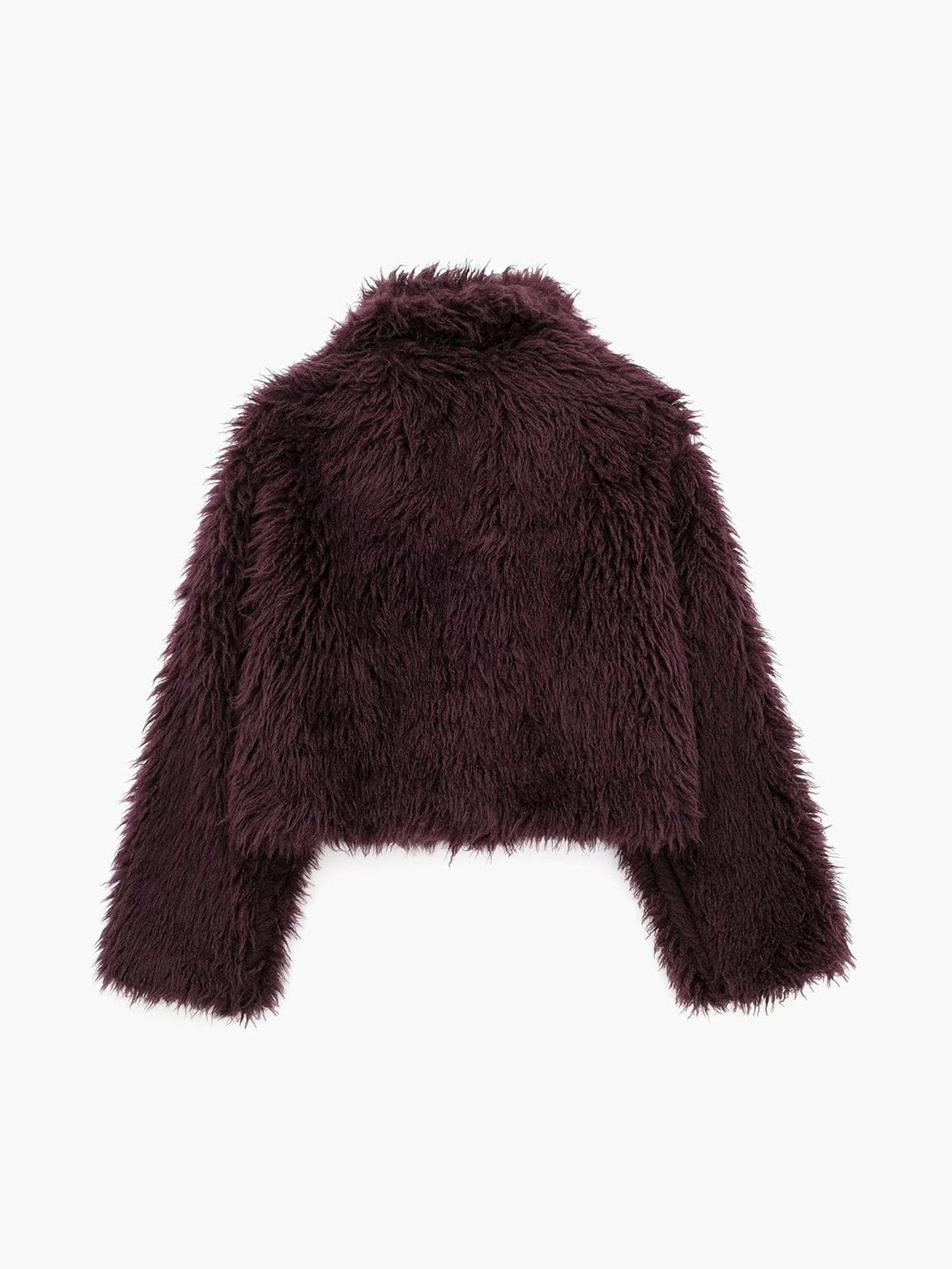 Style urbain manteau court bordeaux nova