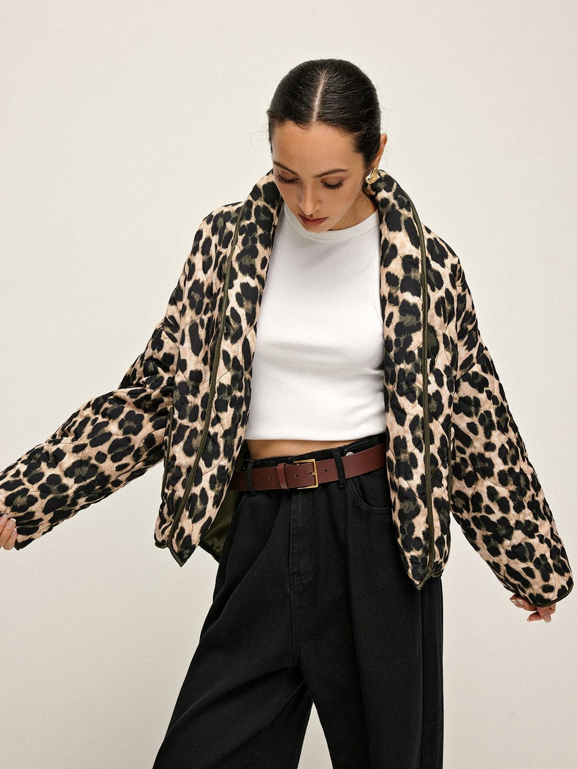 Manteau femme imprimé animal mode pluie
