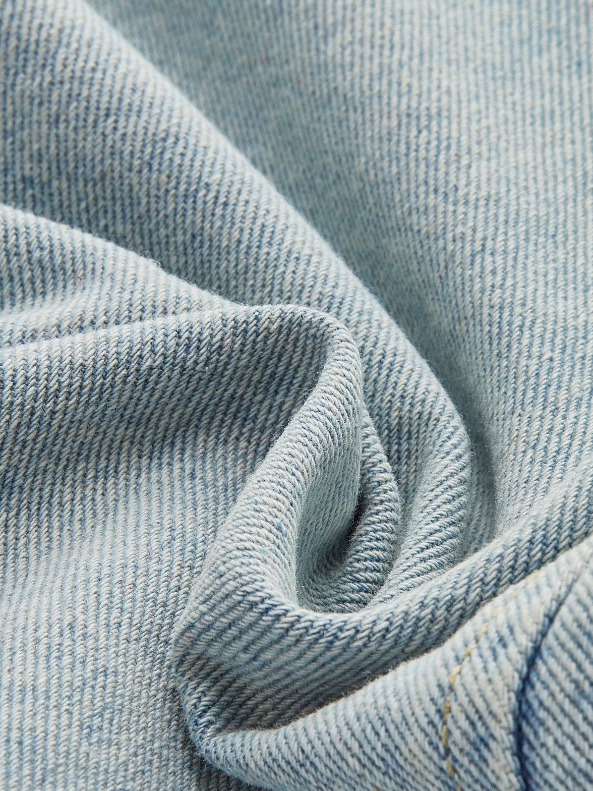 Veste en denim avec ceinture détail étoile