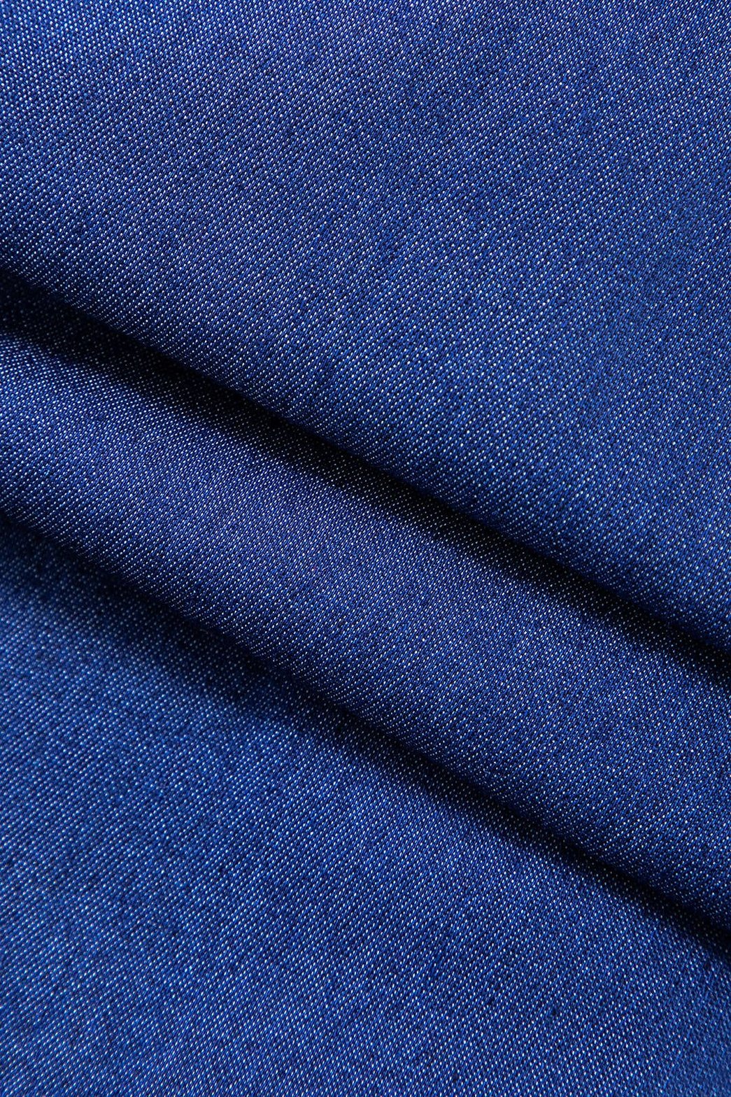 Manteau denim bleu ceinturé détail ceinture nuage
