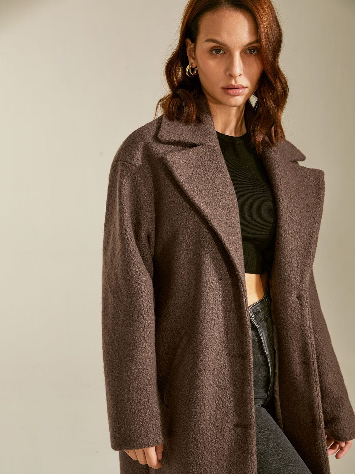 Manteau chaud hiver harmonie