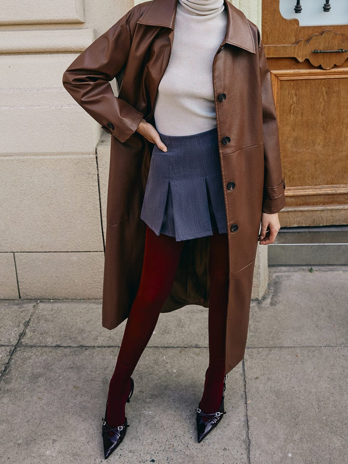 Détail boutons manteau élégance