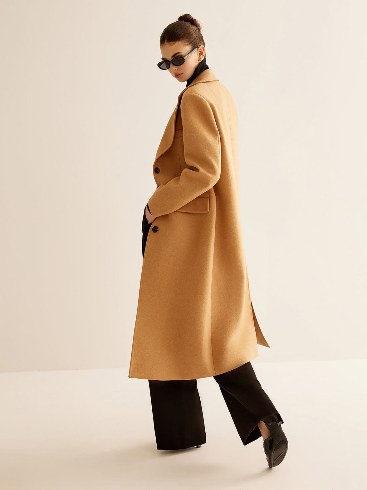 Manteau long hiver classique lune